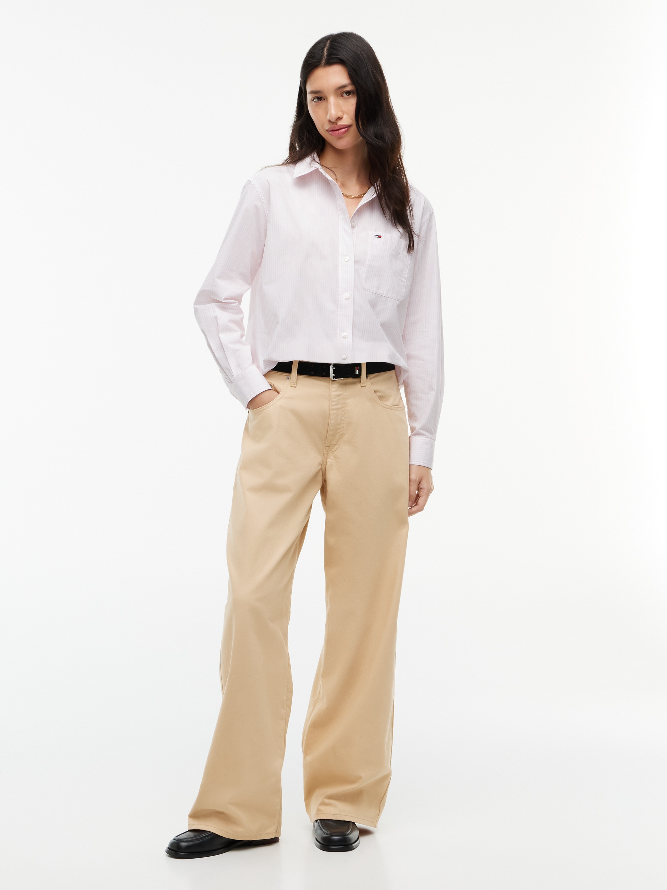 Tommy Jeans Blouse à manches longues »TJW RLX ESSENTIAL SHIRT« Coton, relaxed fit