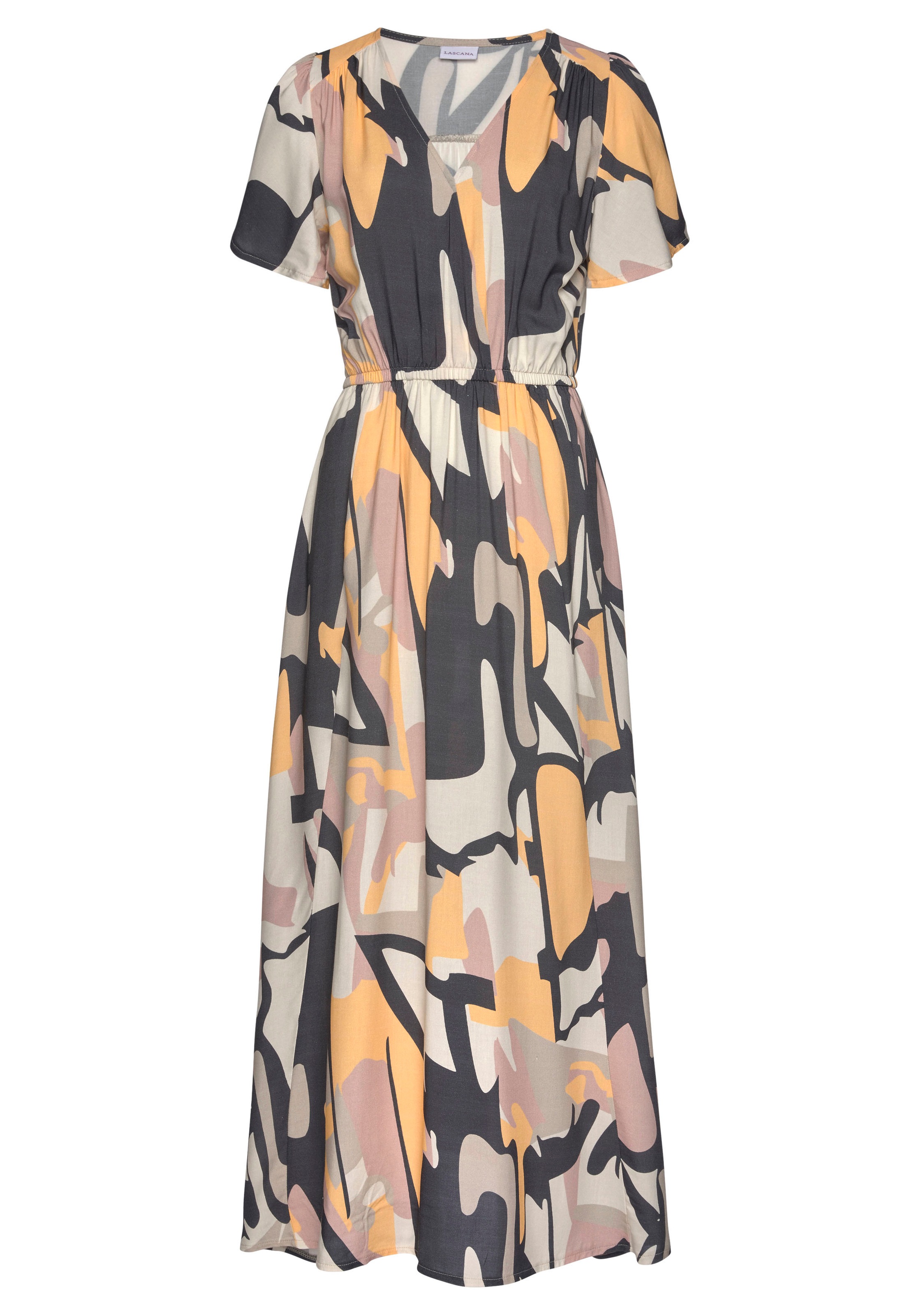 LASCANA Maxikleid, mit grafischem Druck