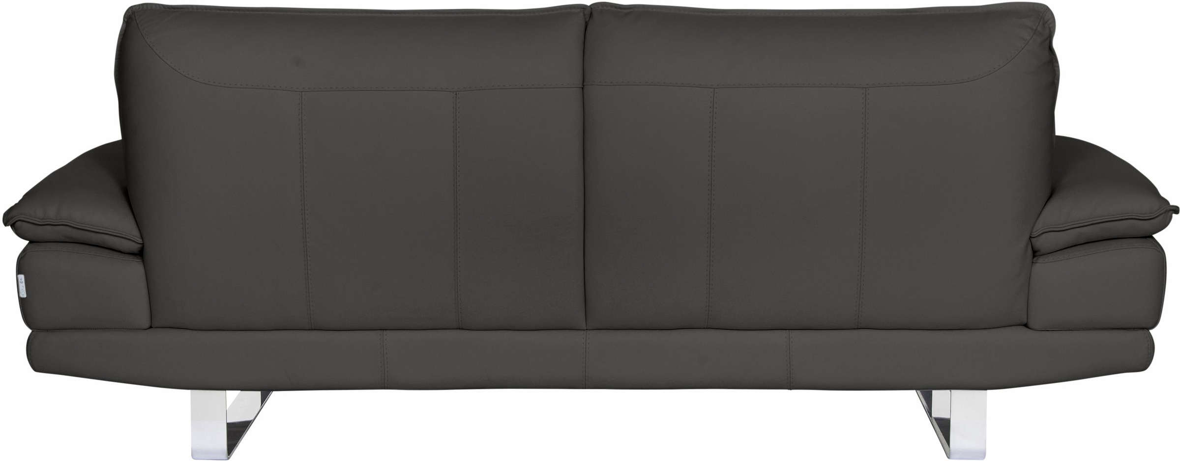 CALIA ITALIA 3-Sitzer »Dave, Sitzkomfort der Extraklasse, tolle Details«, Designsofa auf Kufenfuss, in zwei Lederqualitäten