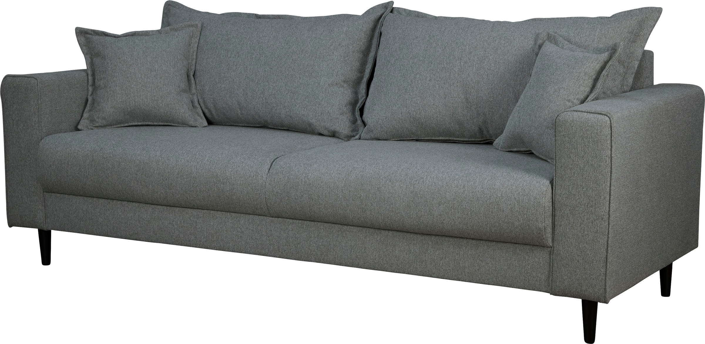 Home affaire 3-Sitzer »VEYRAS, hoher Sitzkomfort, Masse B/T/H: 212/84/76 cm«, mit Wellenunterfederung, incl. Rückenkissen und Zierkissen