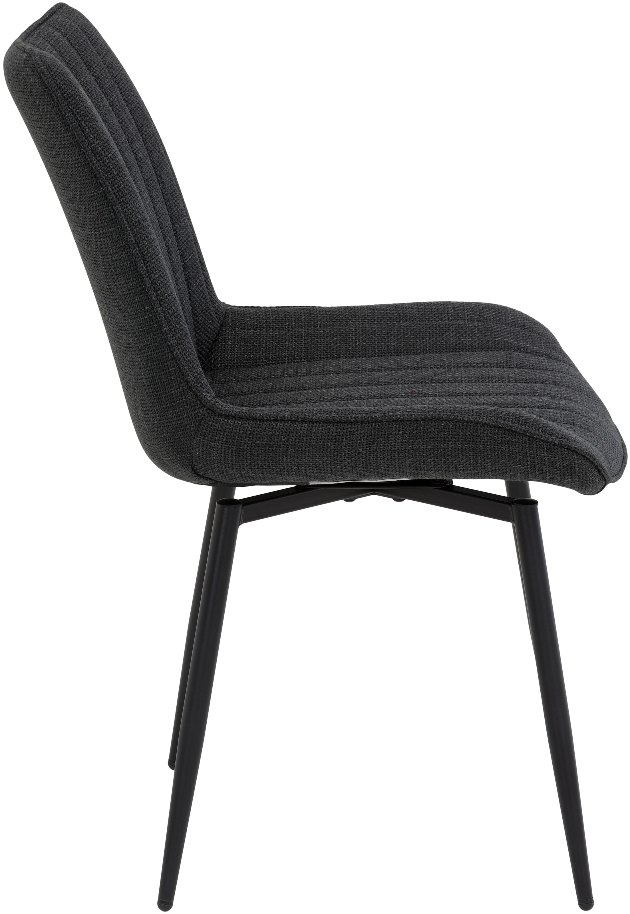 HELA Drehstuhl »Vierfussstuhl BERGEN«, (Set), 2 St., Webstoff, Esszimmerstuhl, XL-Sitzbreite, 360° drehbar