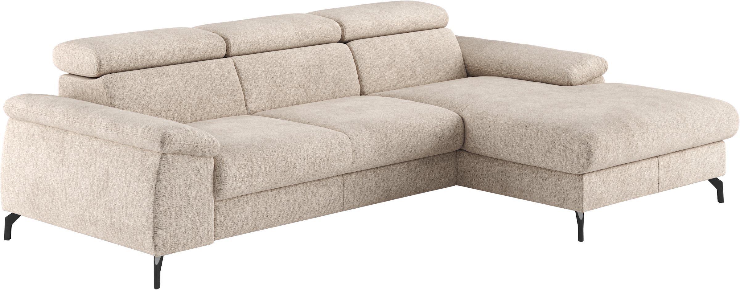 COTTA Ecksofa »Kitty L-Form«, inkl. Kopfteilverstellung, optional mit Bettfunktion u. Bettkasten