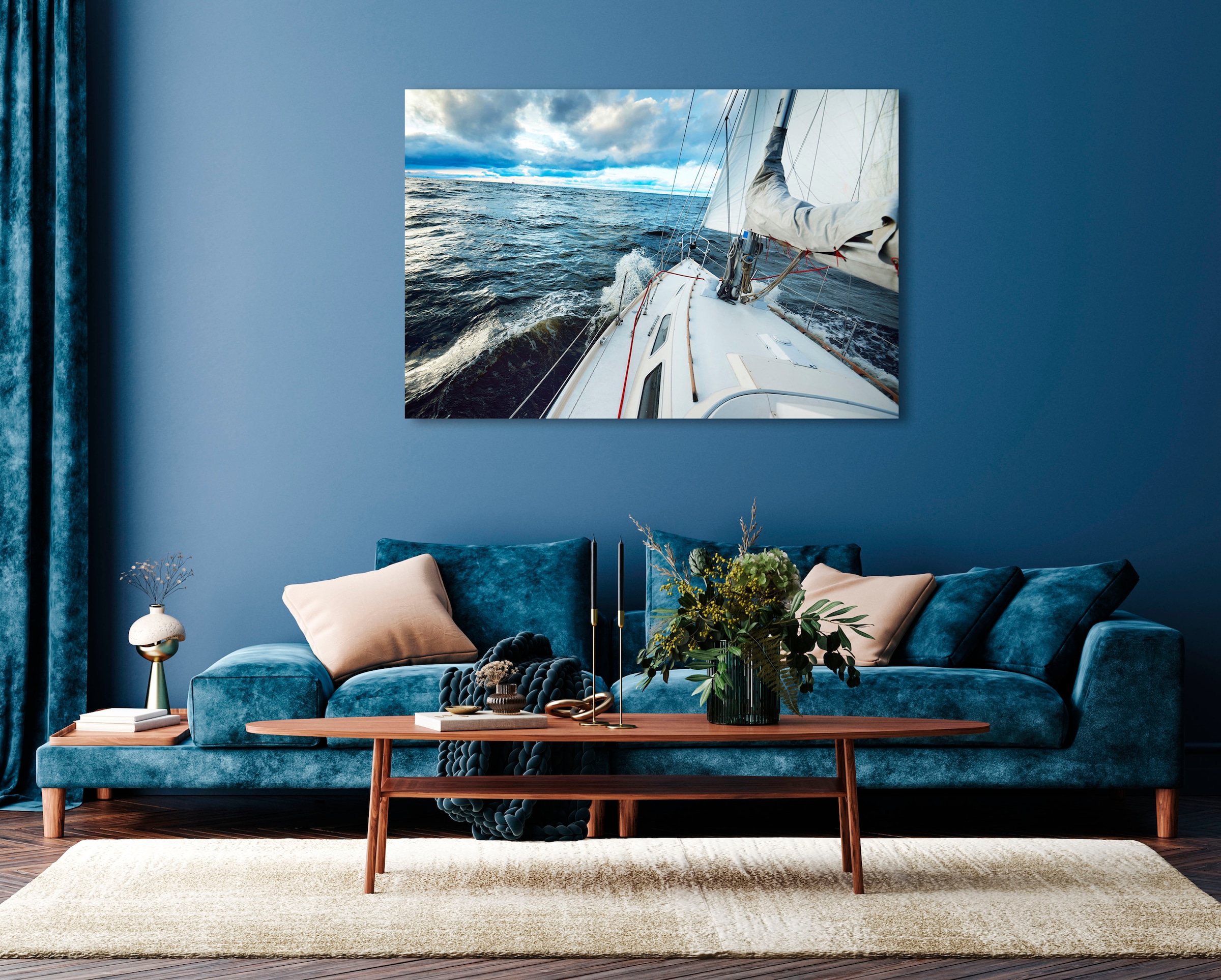 Image of queence Acrylglasbild "Enyalo" Himmel Meer Meer Bilder Schiffe Sport 1 Stk. tlg. Fine Art-Print in Galeriequalität