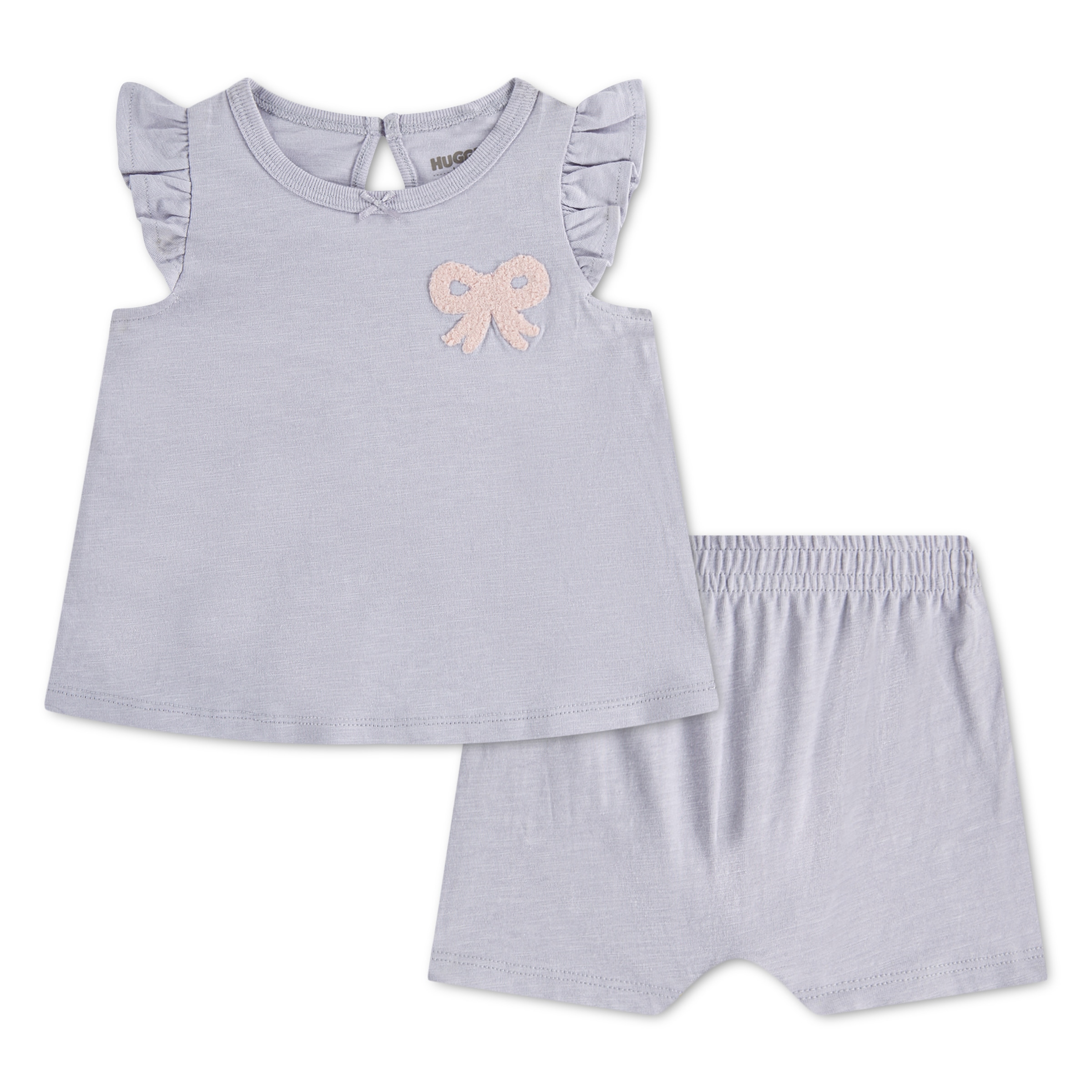 HUGGIES babywear Bluse & Shorts »HUGG 2PC SETS« Set, 2 mit Stickerei