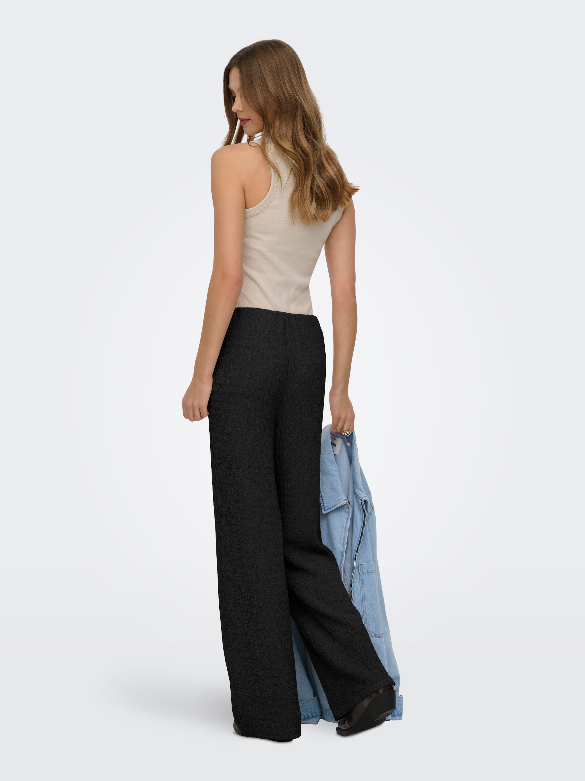 ONLY Pantalon à enfiler »ONLILSE PANT STRUCTURE JRS NOOS«  Kunstfaser, regular fit