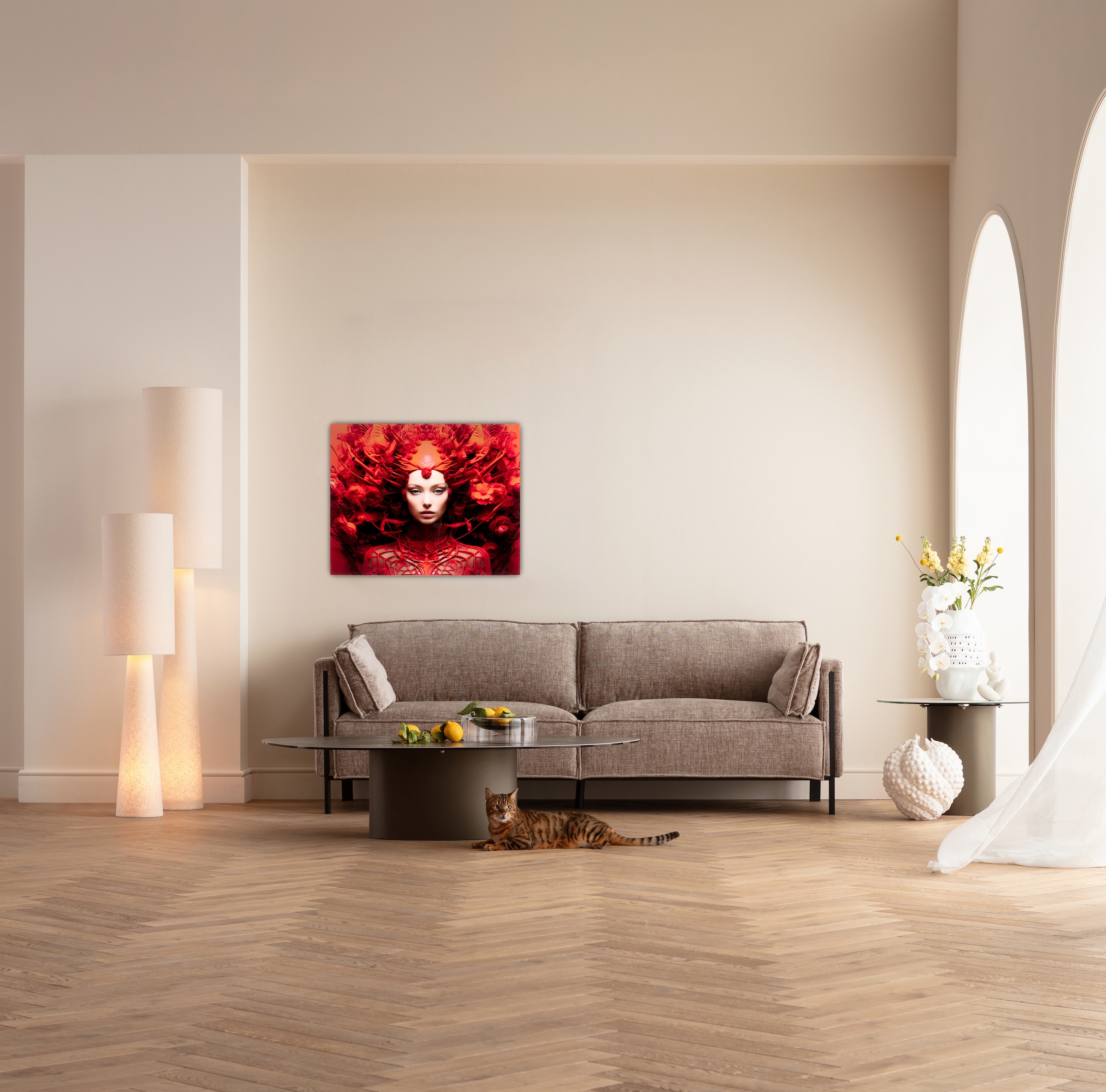 Kare Design Tableau en verre