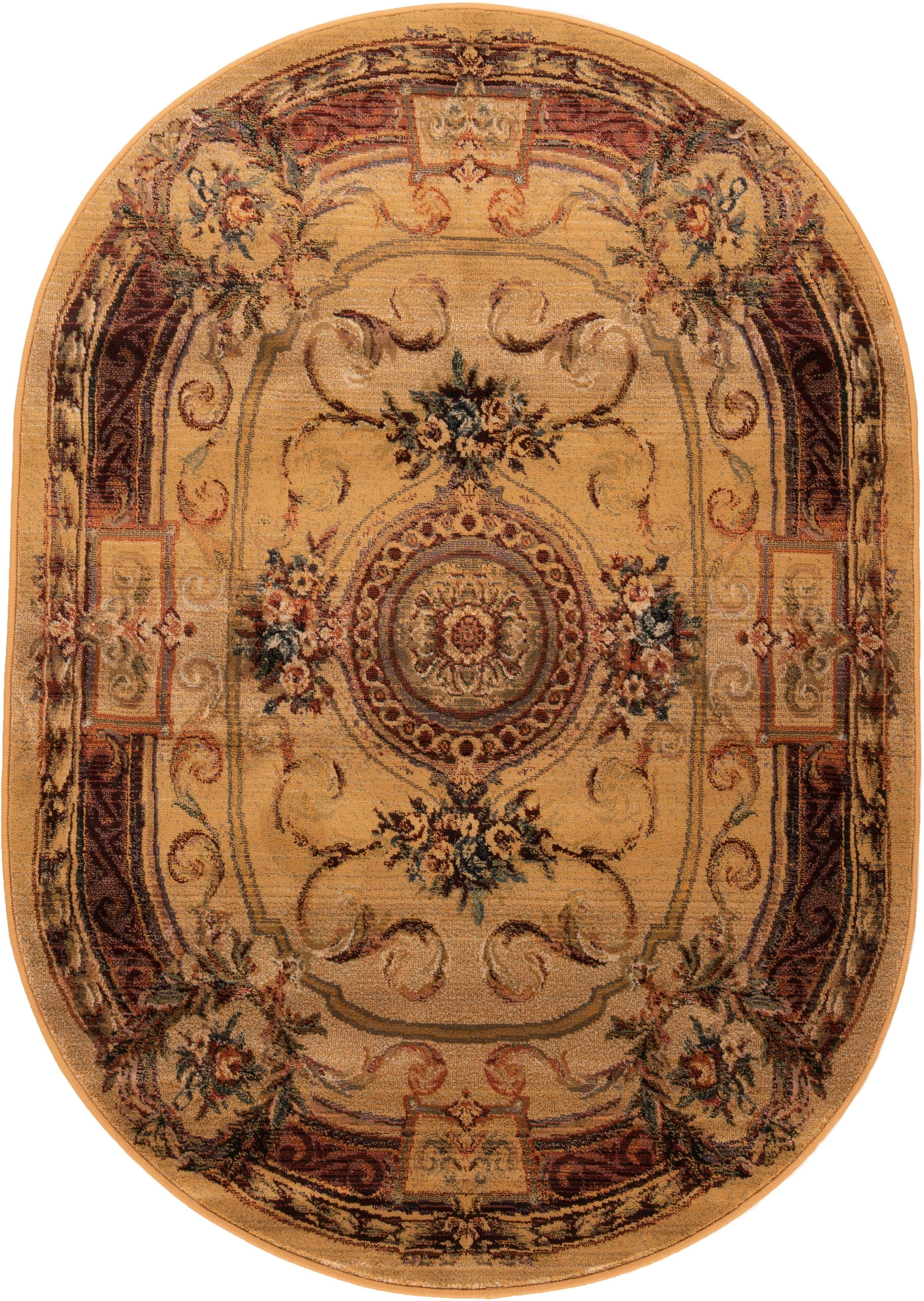 THEKO Teppich »Gabiro 856«, oval, 10 mm Höhe, Kurzflor, Orient-Optik, ideal im Wohnzimmer & Schlafzimmer