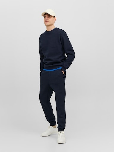 Jack & Jones Sweatshirt »JJEBRADLEY SWEAT CREW NOOS«, mit Rippbündchen