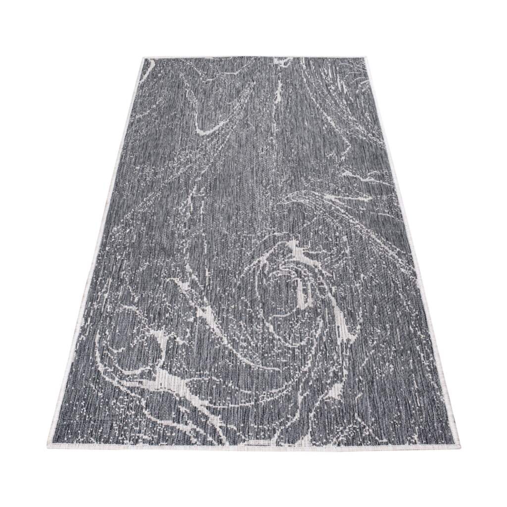 Carpet City Outdoorteppich »DUO RUG 5733« rechteckig 5 mm Höhe Wendeteppich Wetterfest In- & Outdoor, Balkon, Terrasse, Wohnzimmer