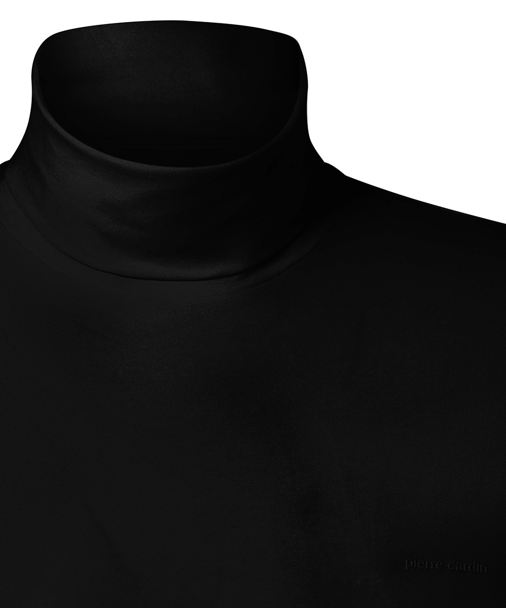 Pierre Cardin Rollkragenshirt unifarben, Baumwolle mit Stretch