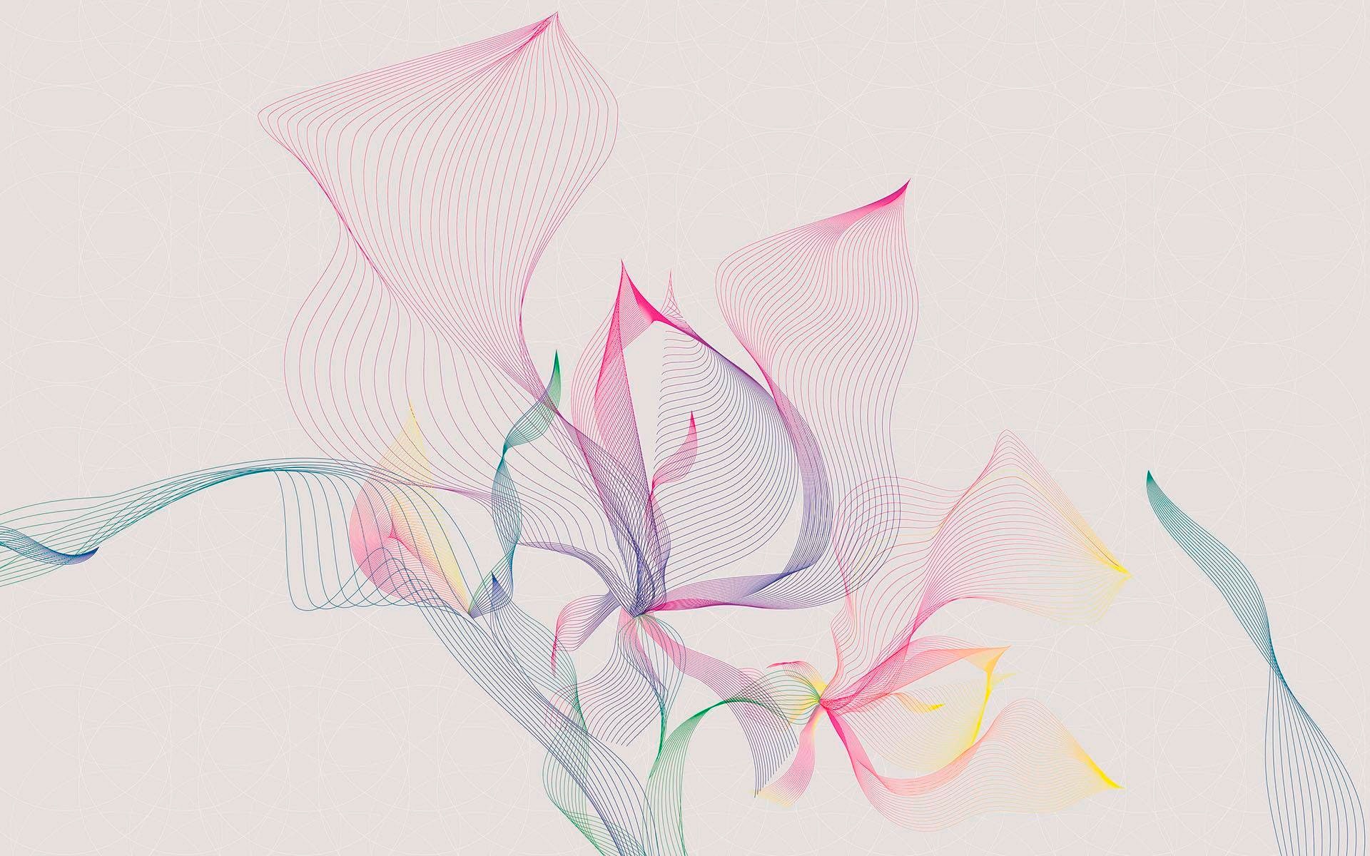 Image of Komar Vliestapete "Digitaldruck Vlies - Spring Leaves - Grösse 400 x 250 cm" bedruckt glatt Wohnzimmer, Schlafzimmer