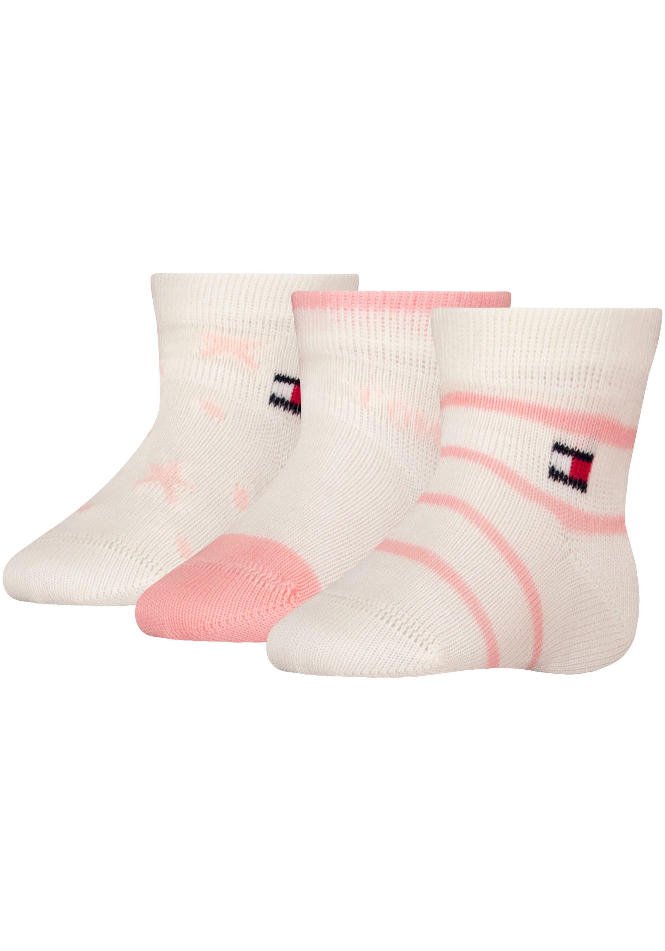 Socken »TH BABY SOCK 3P NEWBORN GIFTBOX«, (3er-Pack), mit flacher Zehennaht