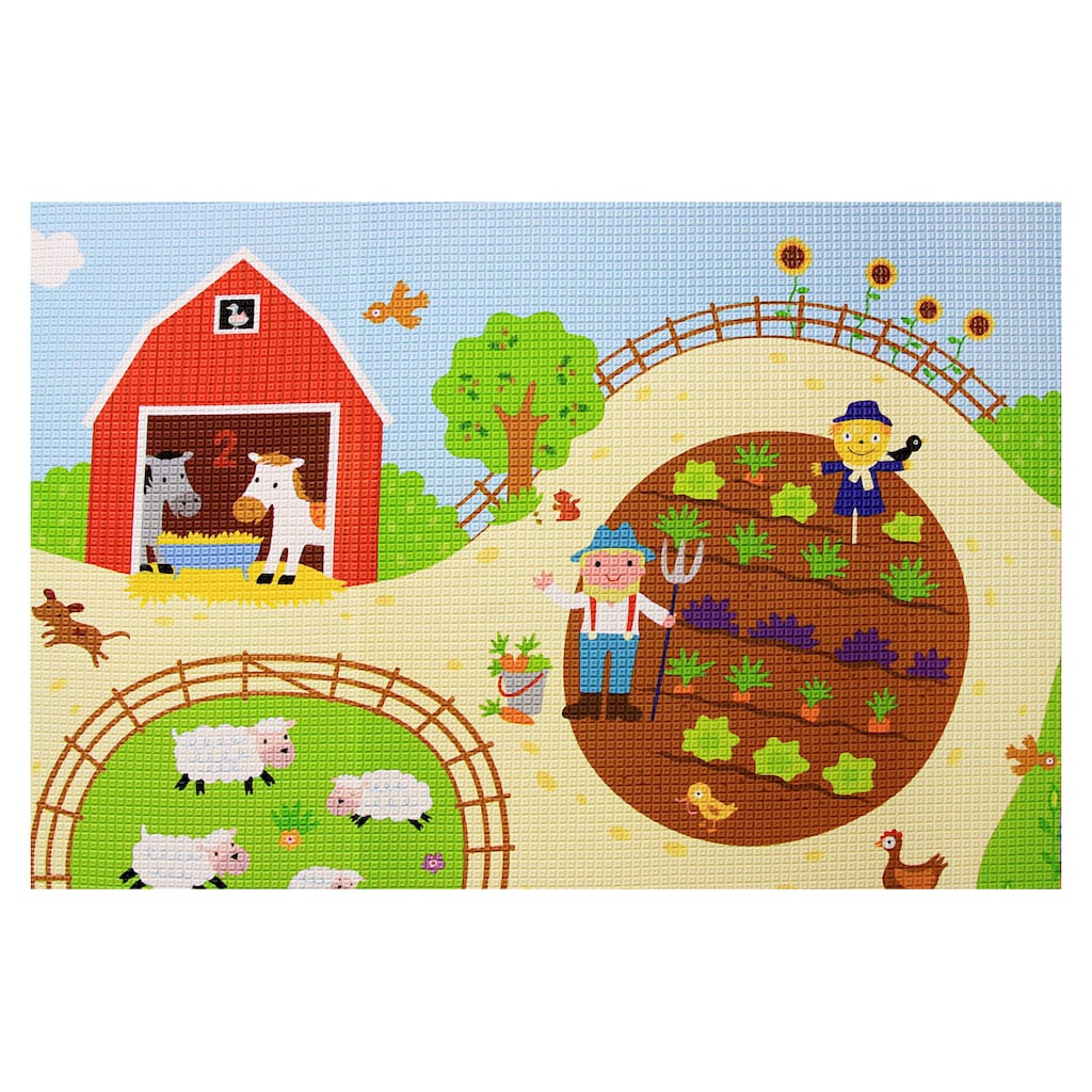 BabyCare Spielmatte »Busy Farm, 210 x 140 cm«
