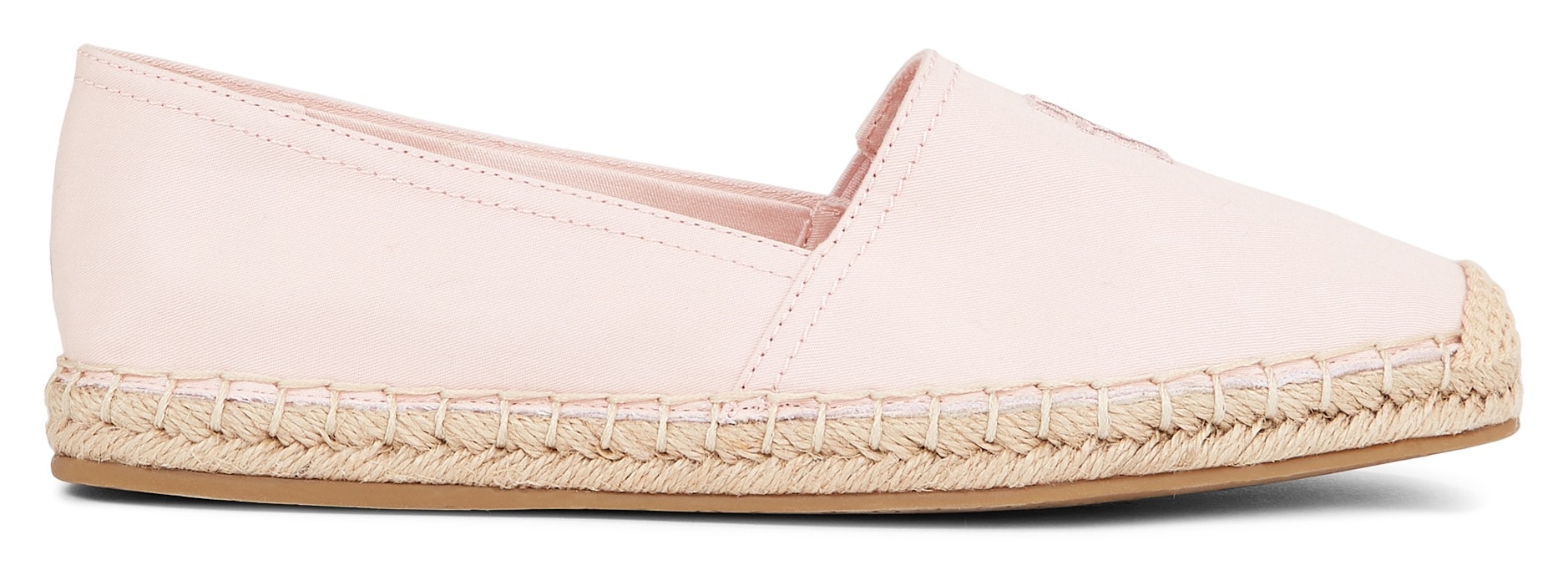 Tommy Hilfiger Espadrille »EMBROIDERED FLAT ESPADRILLE«, Sommerschuh, Strandschuh, Loafer, Slipper in schmaler Form