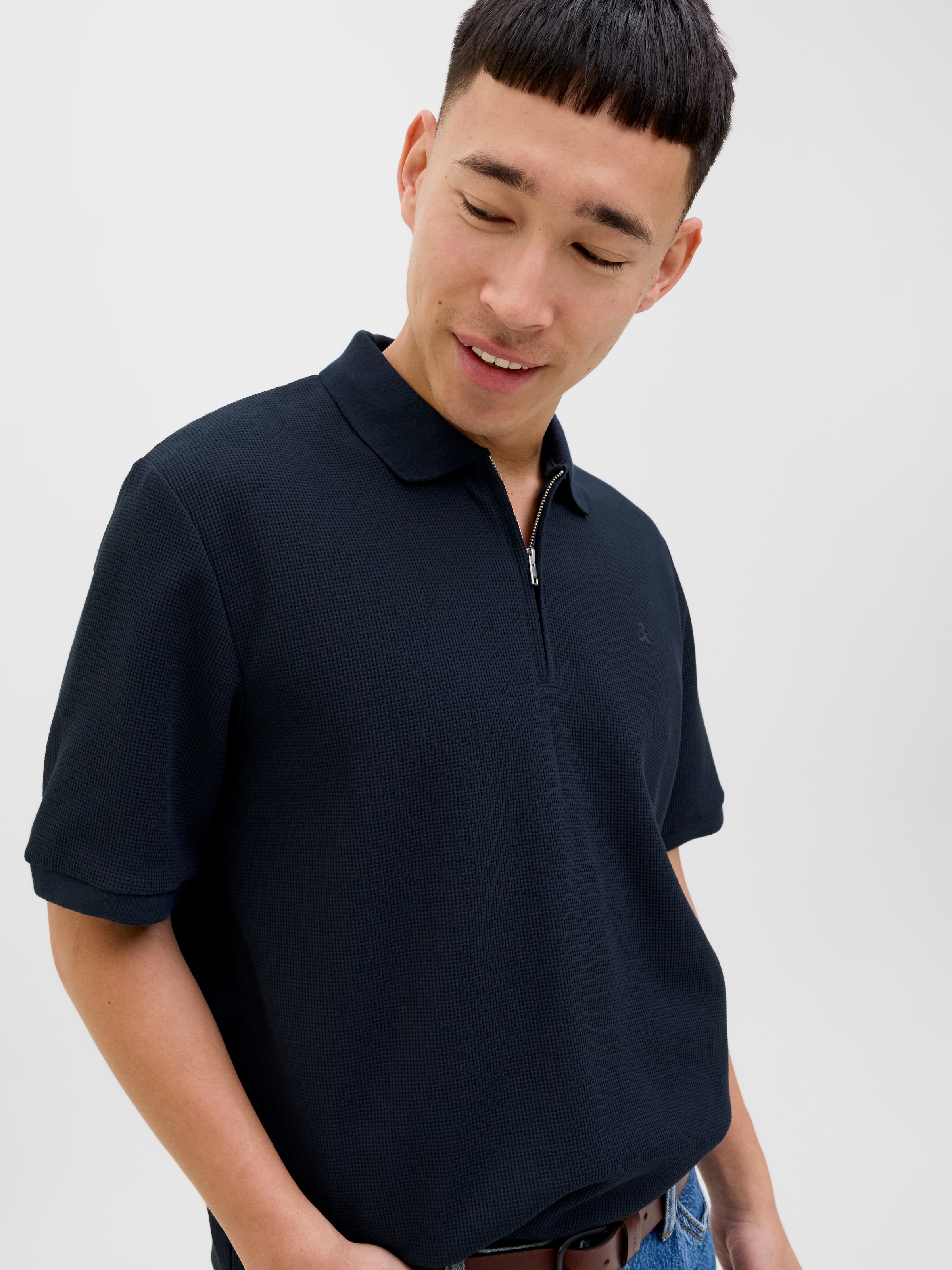 Jack & Jones Poloshirt »JJEAUSTIN ZIP POLO SS NOOS«