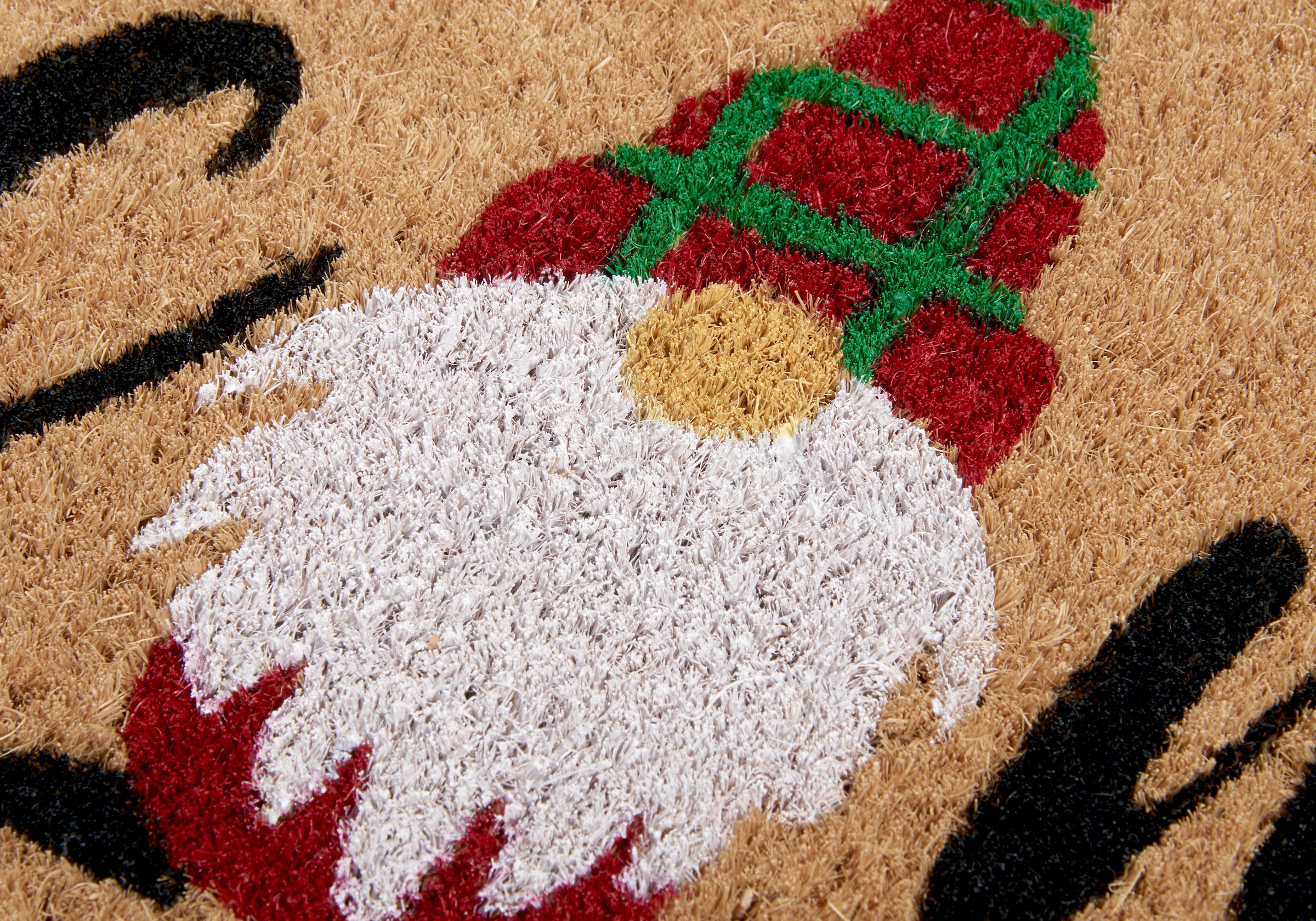 HANSE Home Fussmatte »Kokos Welcome Gnome, Türmatte«, rechteckig, 15 mm Höhe, Weihnachten, Schmutzfangmatte, Outdoor, Rutschfest, Innen, Kokosmatte