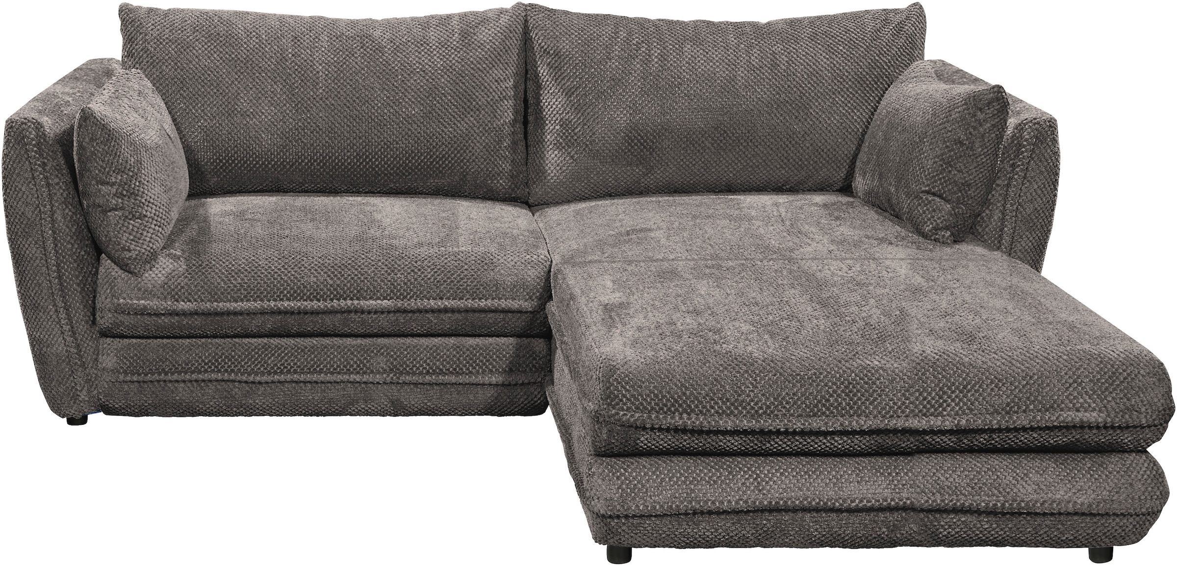 ED EXCITING DESIGN Ecksofa »Stanley L-Form«, mit Bettfunktion, Bettkasten & 2 Zierkissen