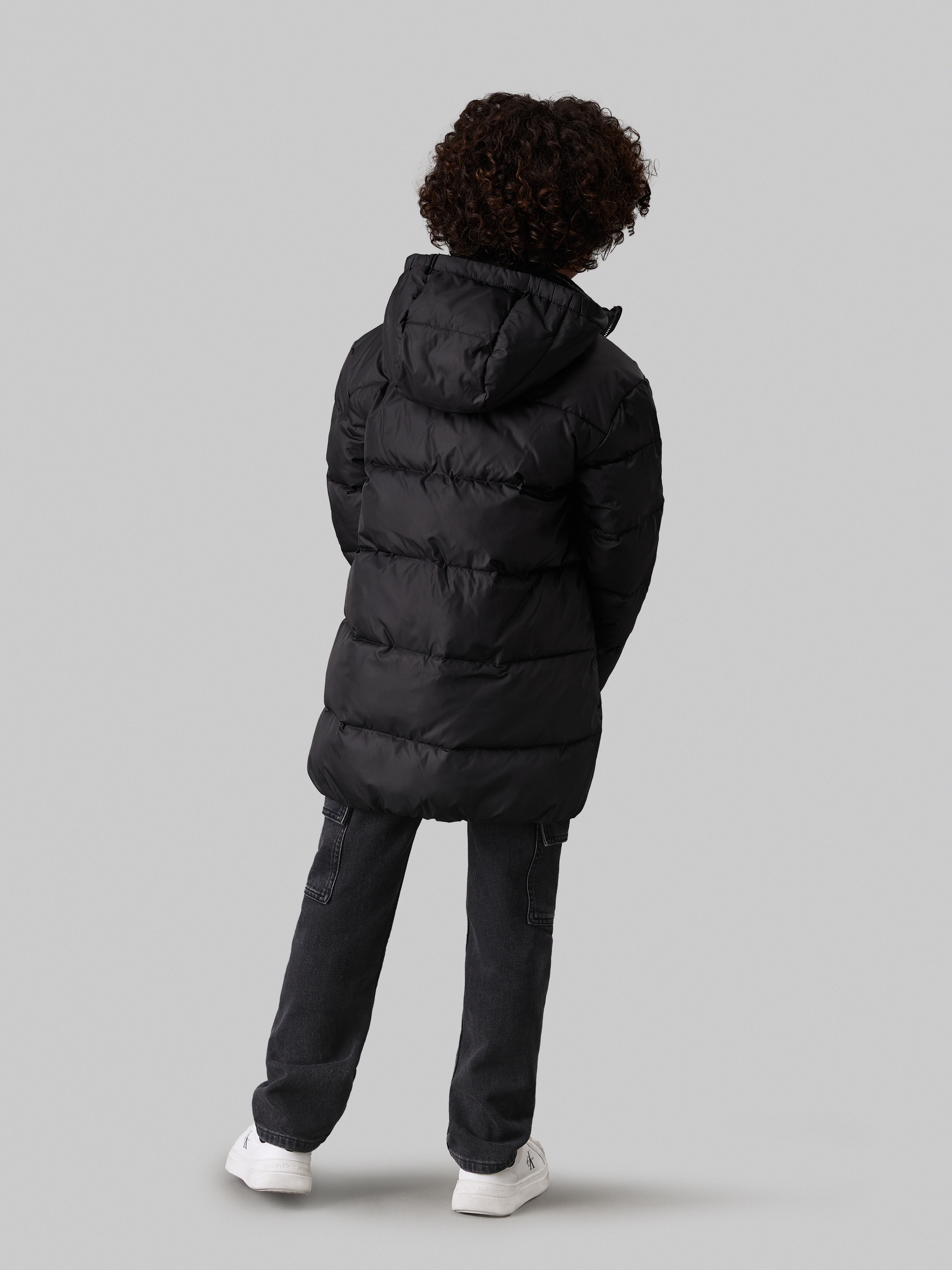 Calvin Klein Jeans Parka »Essential Parka Puffer«, mit Kapuze, für Kinder bis 16 Jahre und mit Logopatch