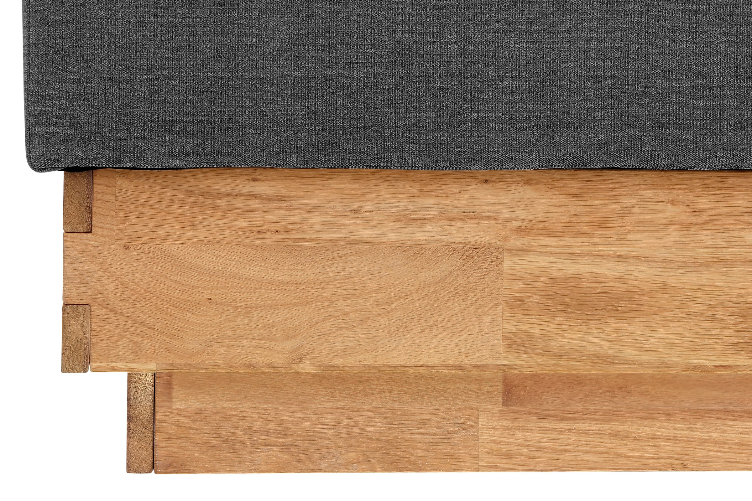 GOODproduct Lit boxspring »Jenna« sans éclairage LED, avec tissus certifiés recyclés