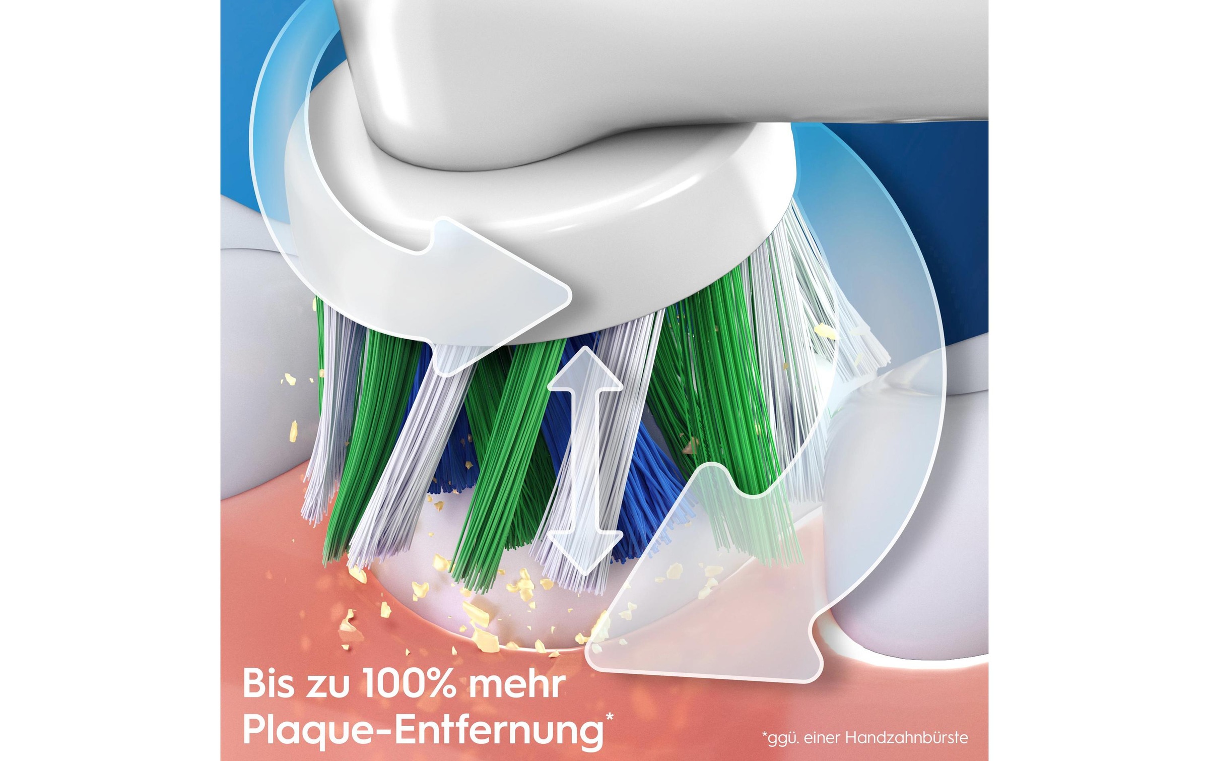Oral-B Elektrische Zahnbürste »3 3000 Cross Action White«