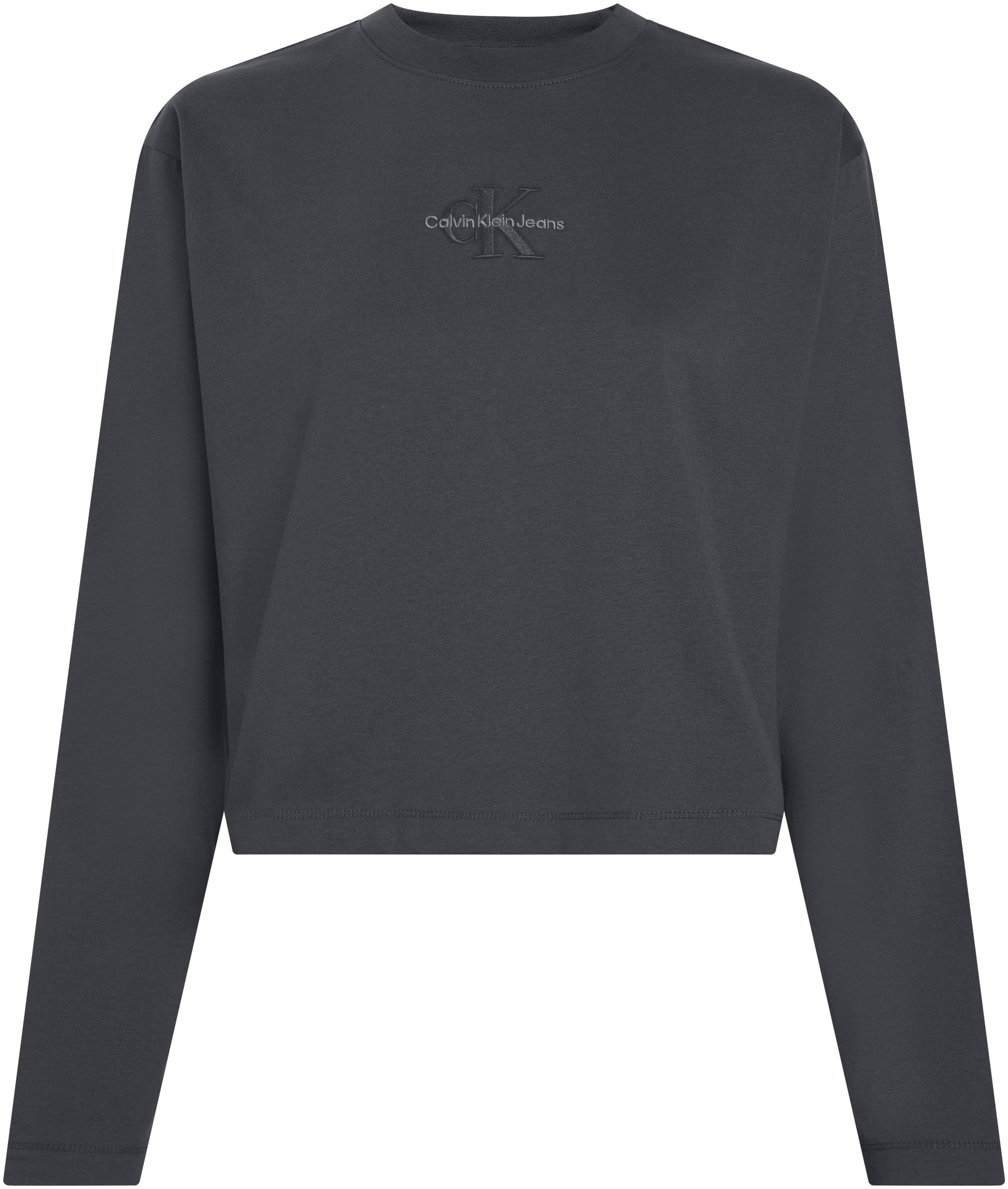 Calvin Klein Jeans Langarmshirt »MONOLOGO LOOSE LS TEE«, mit Logostickerei