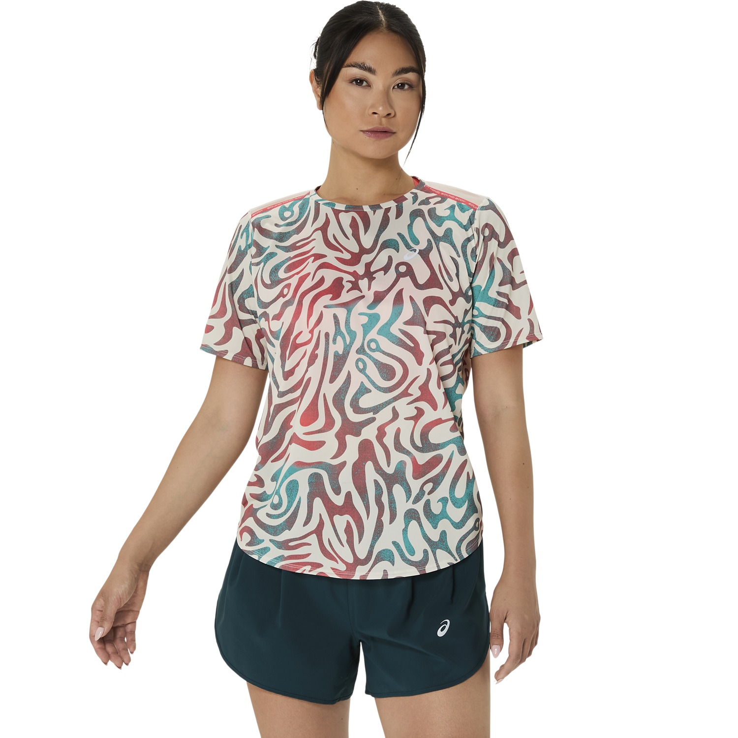 Asics Laufshirt »ROAD ALL OVER PRINT SS TOP«