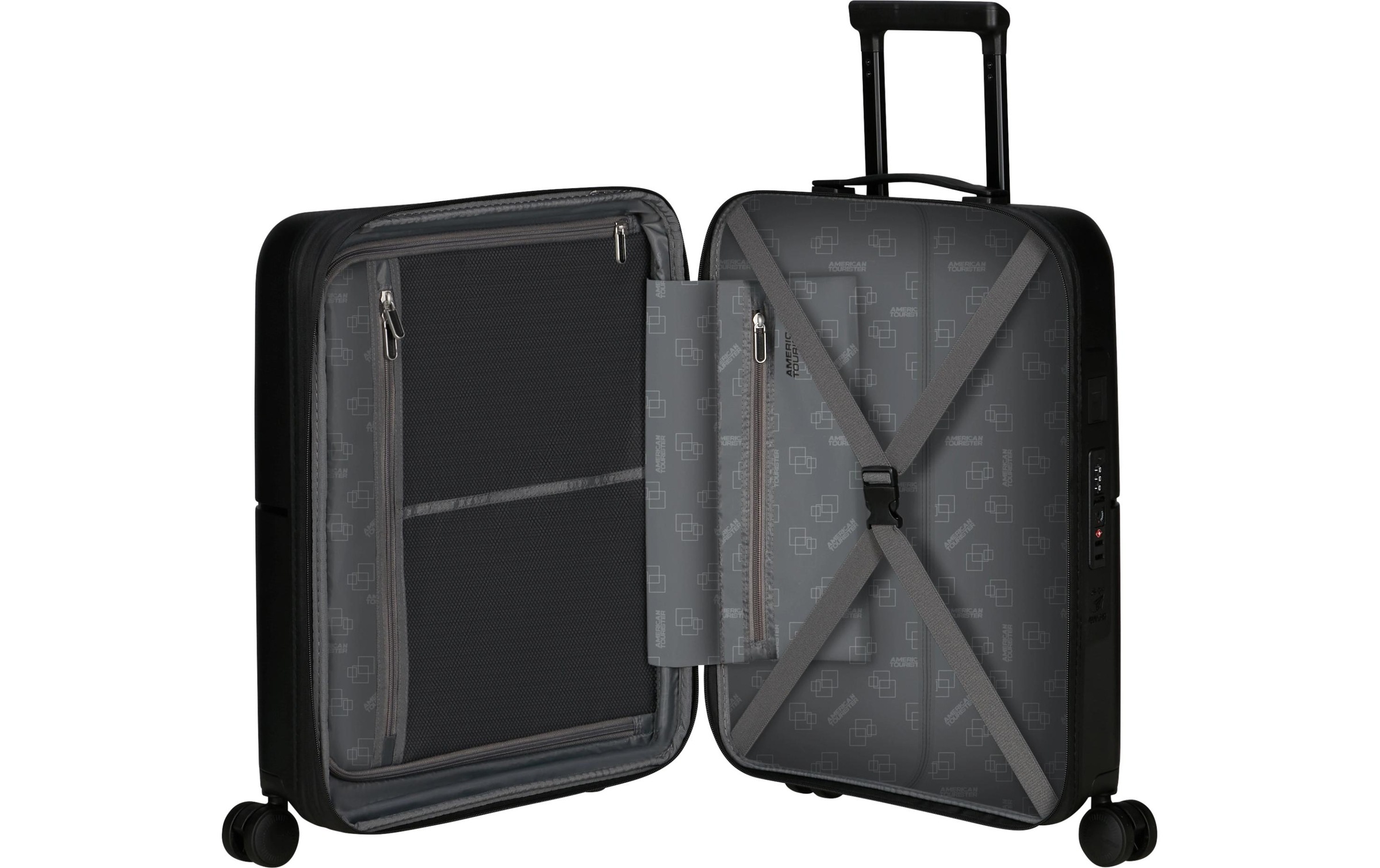 American Tourister Dashpop Handgepäck 55cm, erweiterbar, True Black