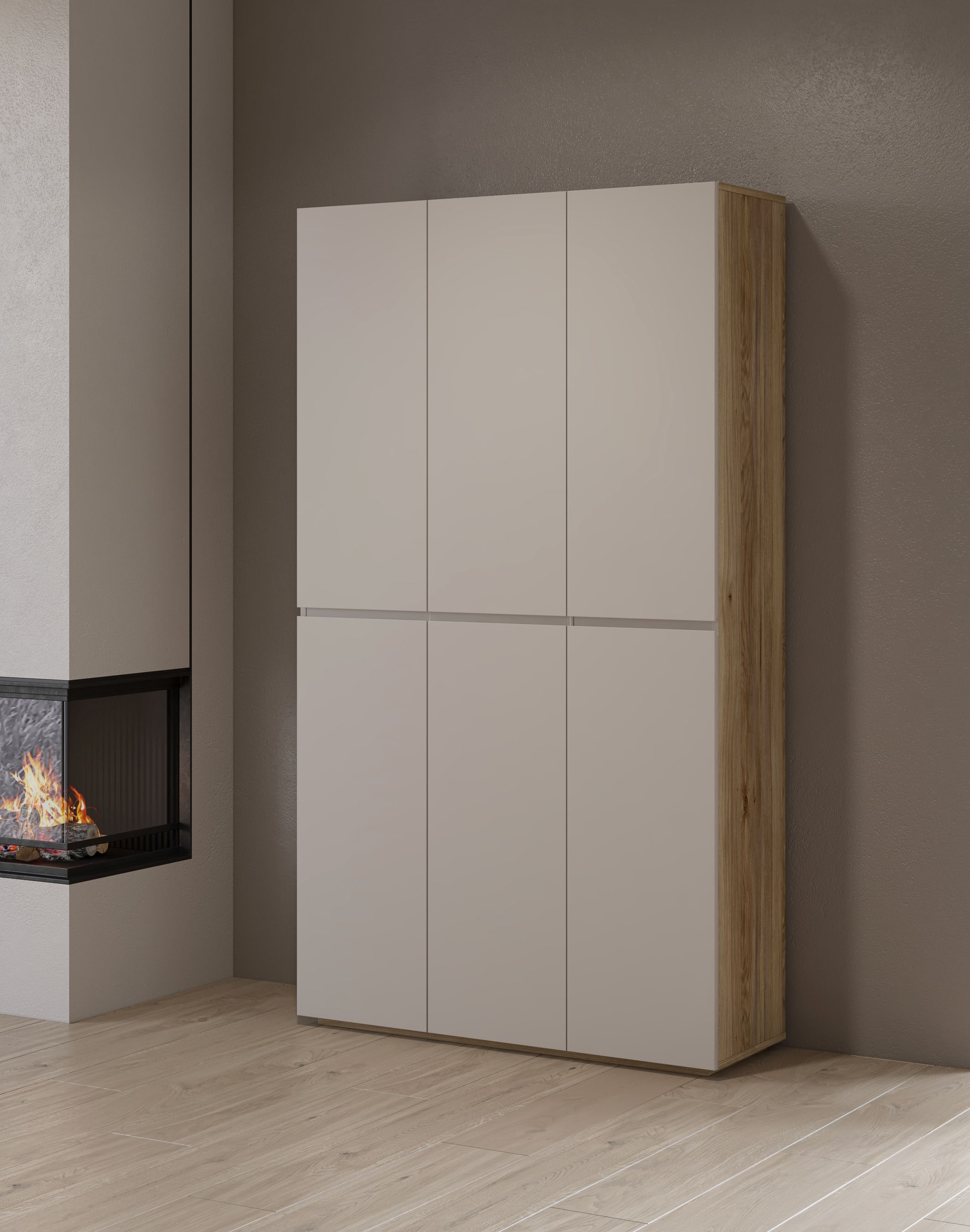 INOSIGN Schuhschrank »Criss moderner Griffloser Stauschrank, Allzweckschrank, Schuhkommode« Mehrzweckschrank,Breite 105 cm, inclusive 12 verstellbare Einlegeböden