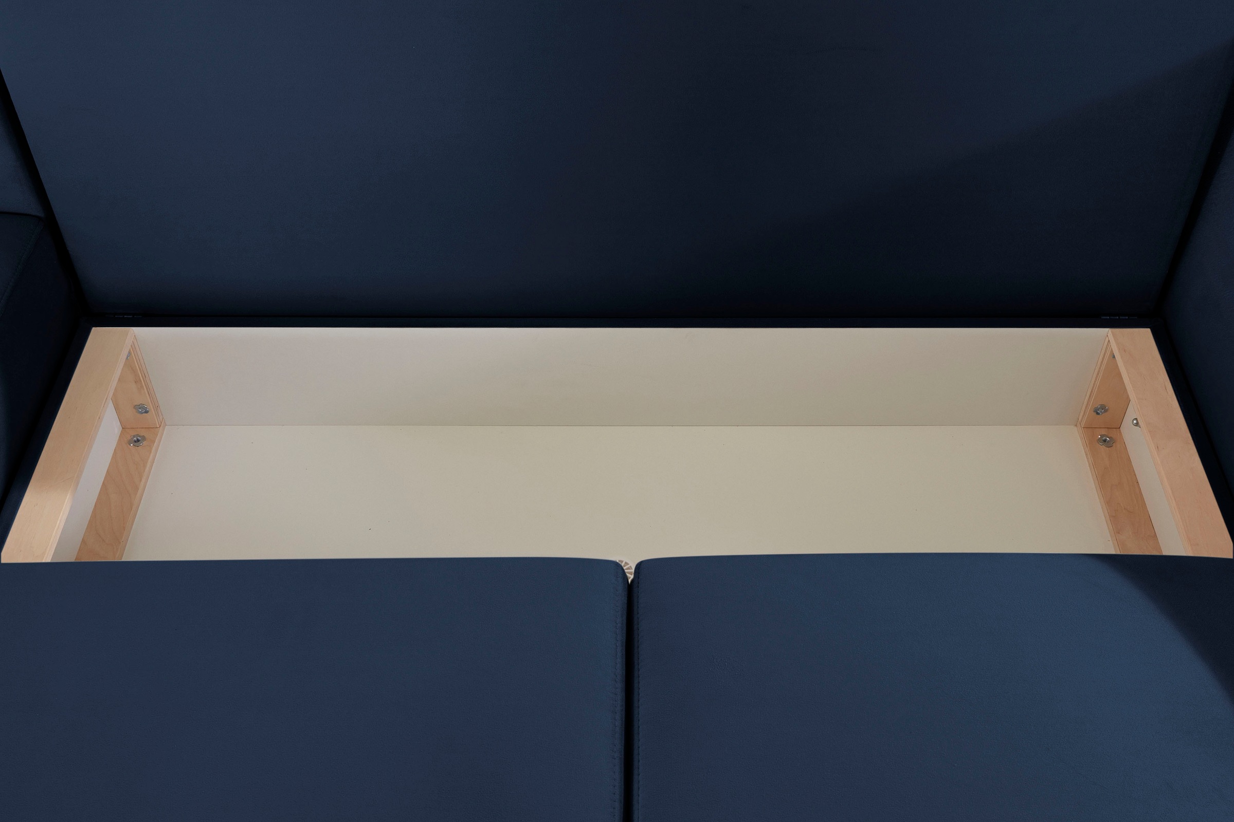 INOSIGN Ecksofa »Asra L-Form«, incl. Bettfunktion und Bettkasten, Seitentasche im Armteil, Federkern
