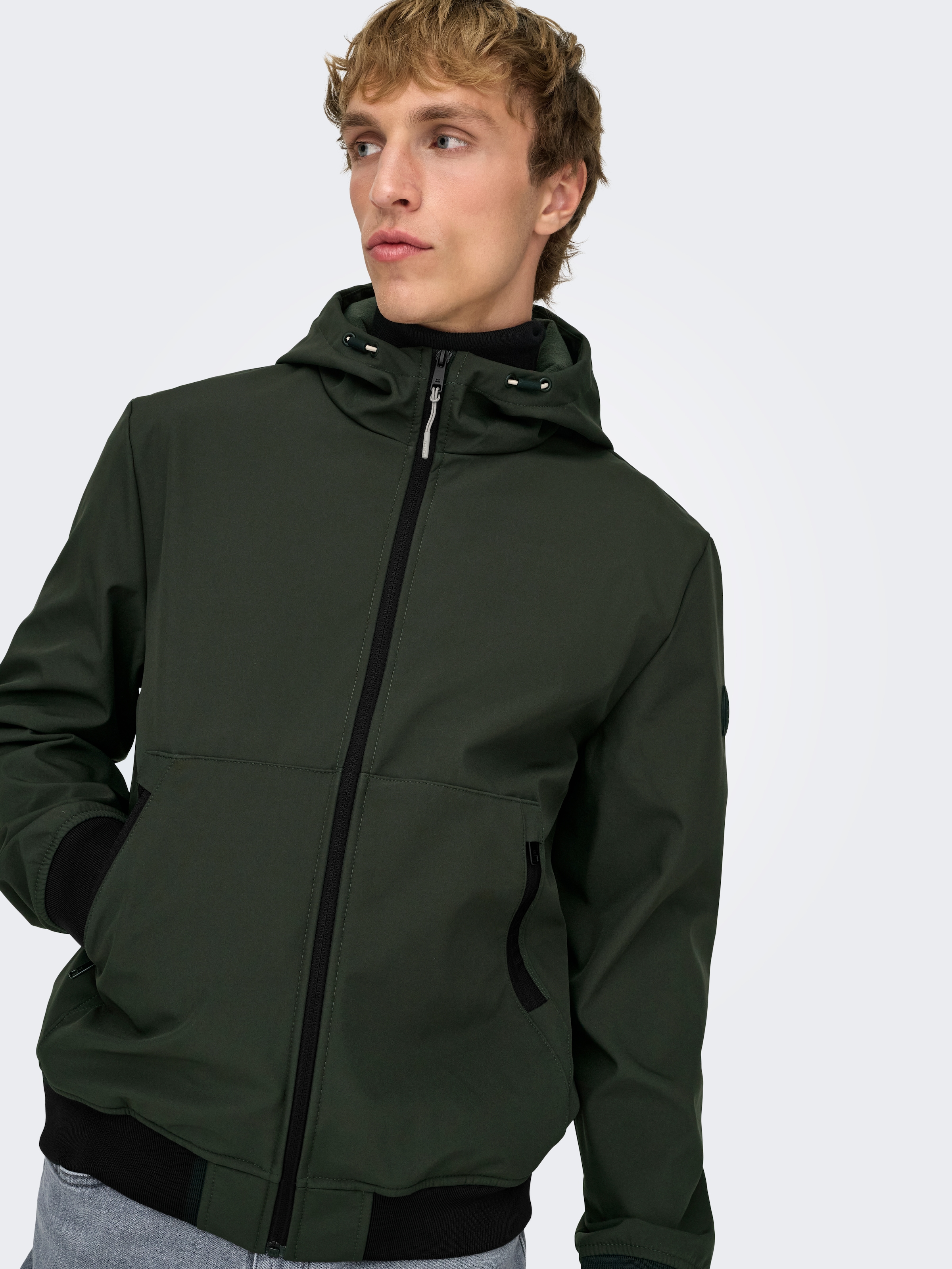 ONLY & SONS Veste softshell »ONSBOWIE SOFTSHELL BOMBER NOOS« mit Kapuze
