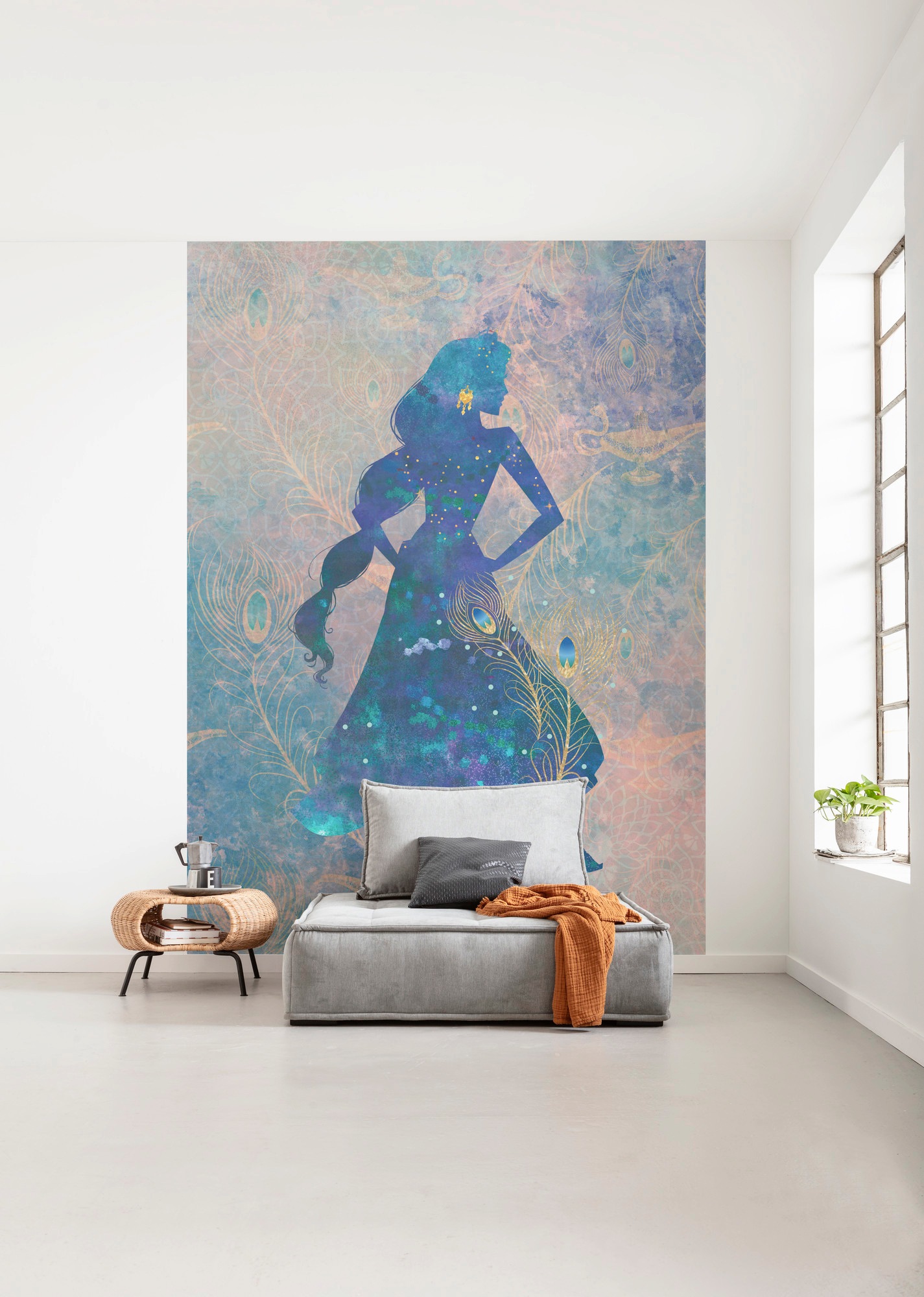 Komar Vliestapete »Digitaldruck Vlies - Jasmin Silhouette - Grösse 200 x 280 cm«, bedruckt, Kinderzimmer