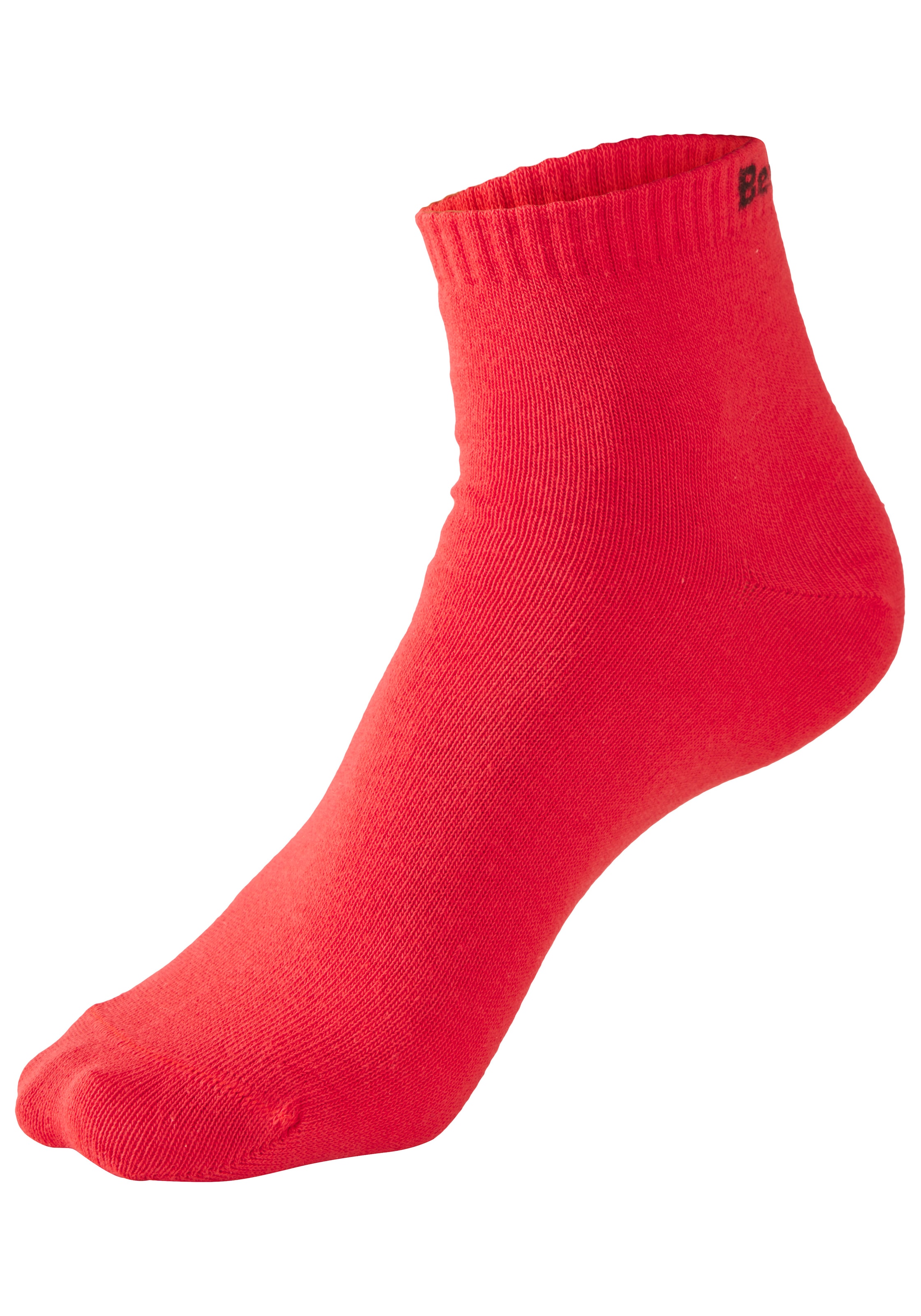 Bench. Chaussettes courtes »für Damen und Herren in Baumwollmischung, für Sport und Freizeit« Paquet, 6 Couple tlg. avec inscription logo classique, sans éponge,