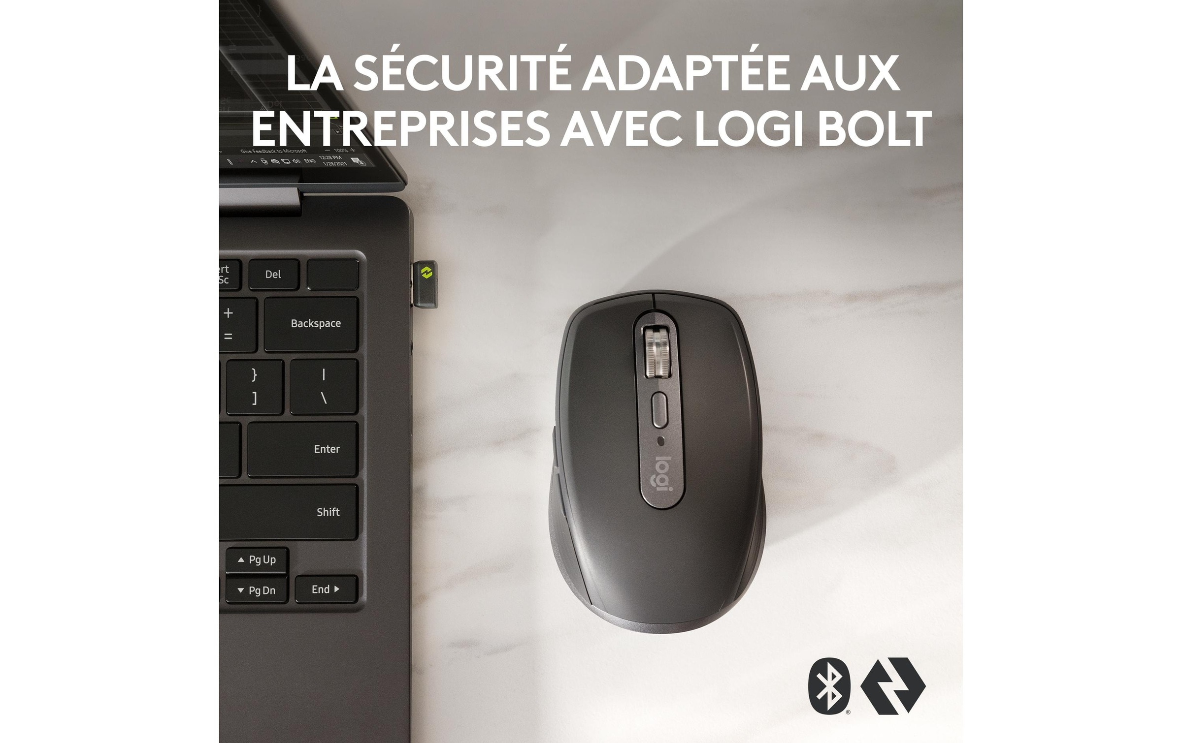 Logitech Maus »Maus MX Anywhere 3s for Business Graphite«, kabellos