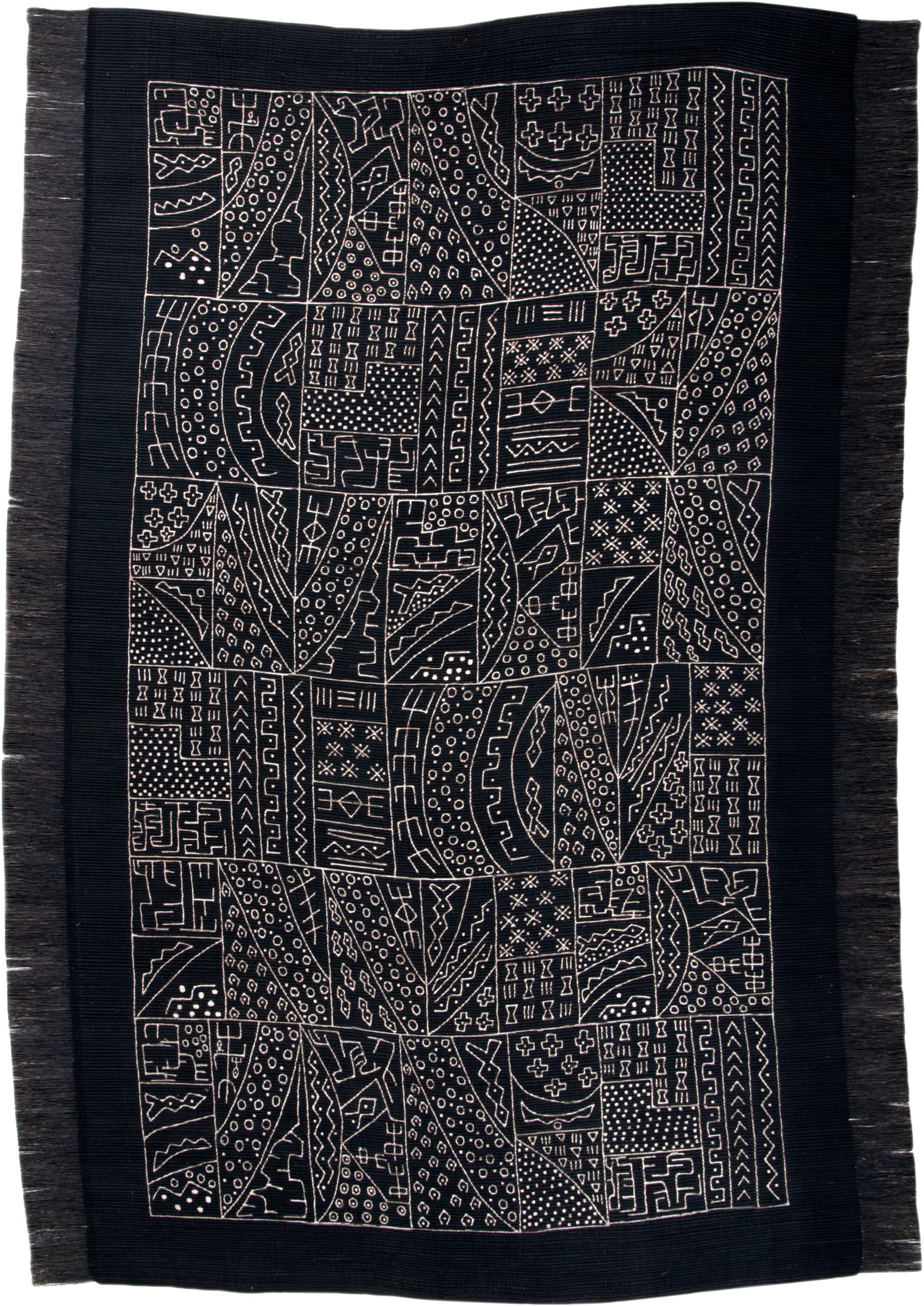 DIE HAUSKUNST Tapis »Taama« Rectangulaire 4 mm Höhe Flachgewebe, handgewebt, mit Fransen