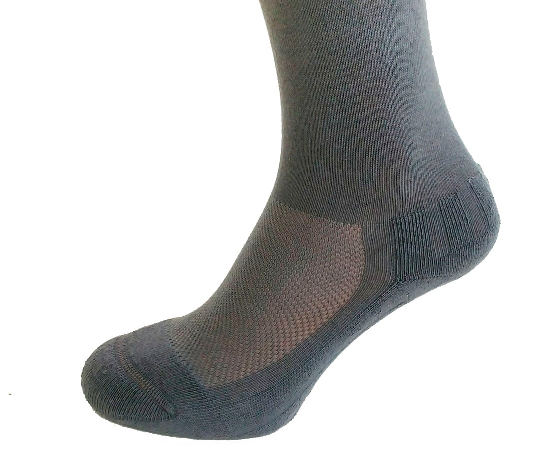 Fussgut Diabetikersocken »Venenfreund Kniestrümpfe mit Airchannel Fussbelüftung«, (2 Paar), verstärkte Fusspolsterung, weiter Bund, Druckentlastung, bequemer Bund
