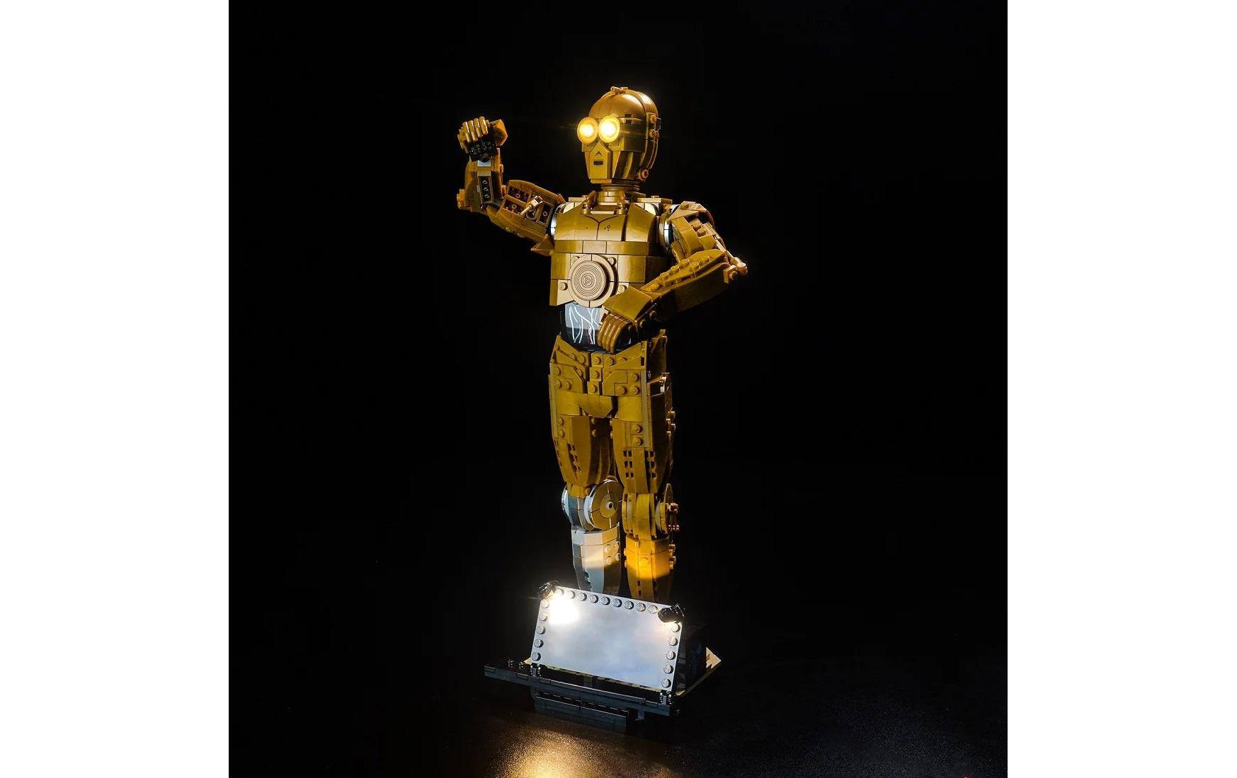 Image of Steinbaukasten "BrickBling LED-Licht-Set für LEGO Star Wars: C-3PO -75398"