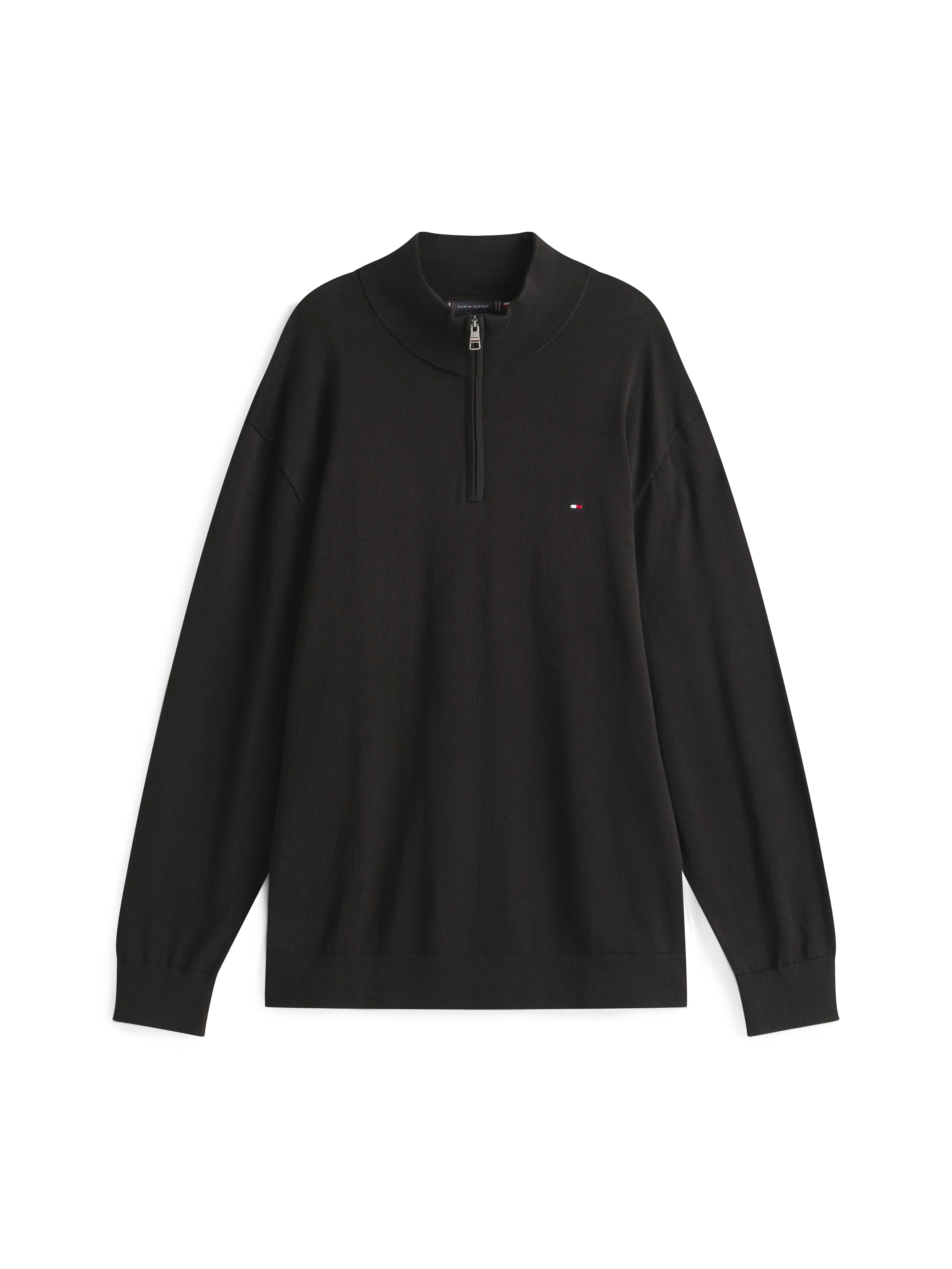 Tommy Hilfiger Big & Tall Stehkragenpullover »BT-ESSENTIAL COTTON ZIP MOCK-B«, Grossen Grössen