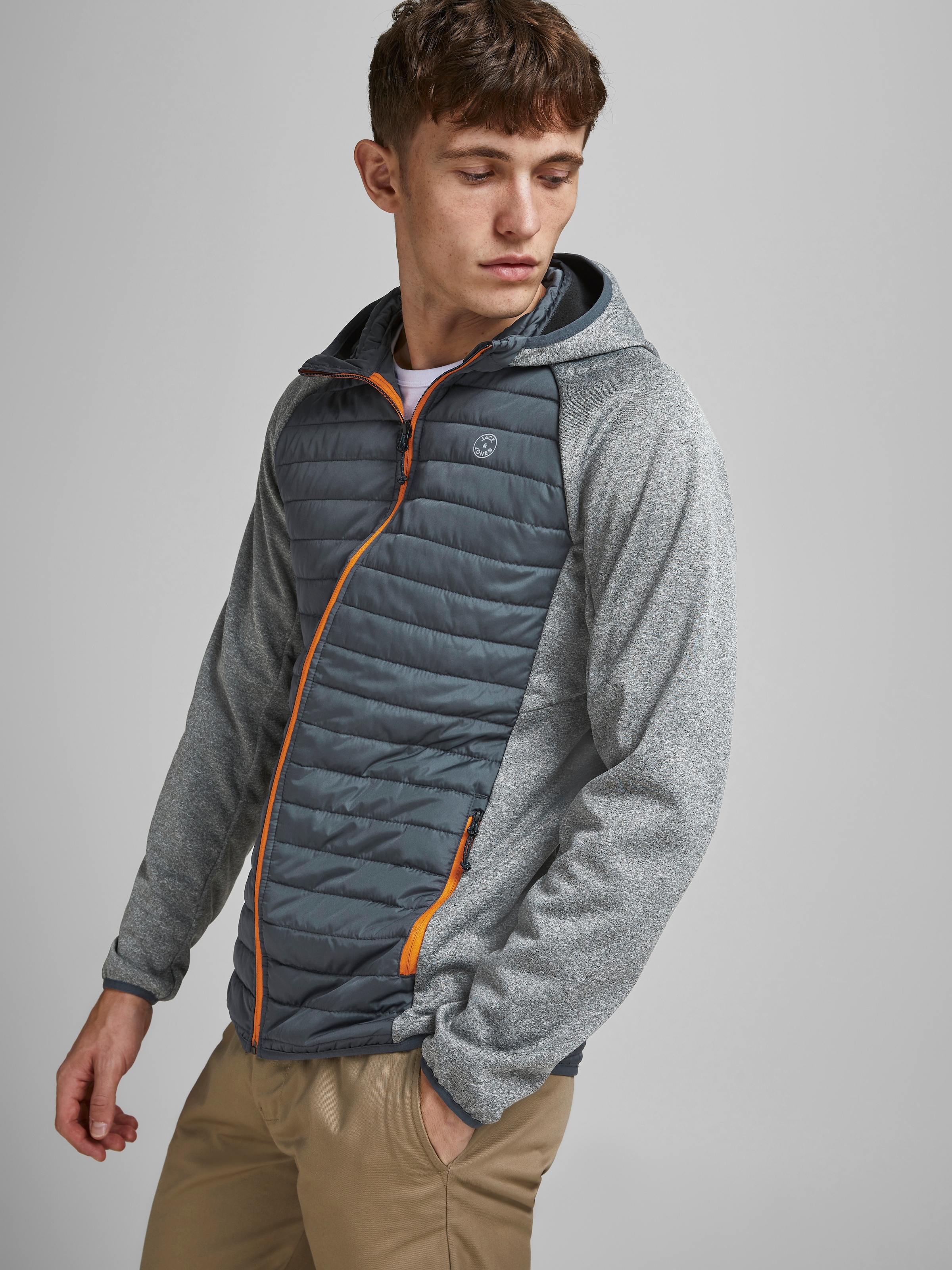 Jack & Jones Steppjacke »JJEMULTI mit Kapuze und Futter« mit Kapuze unifarben, modisch, regular fit, Polyester