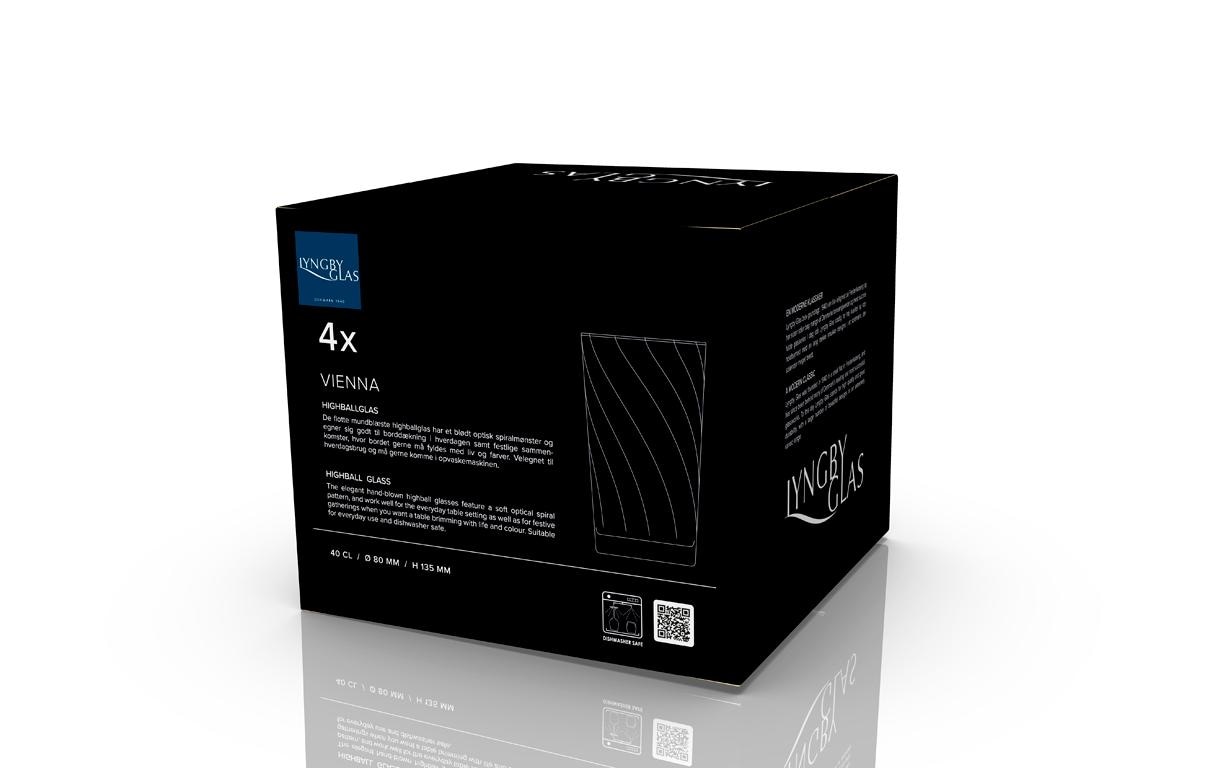   Verre à long drink »Lyngby Vienna 4 Stück, 45 cl«