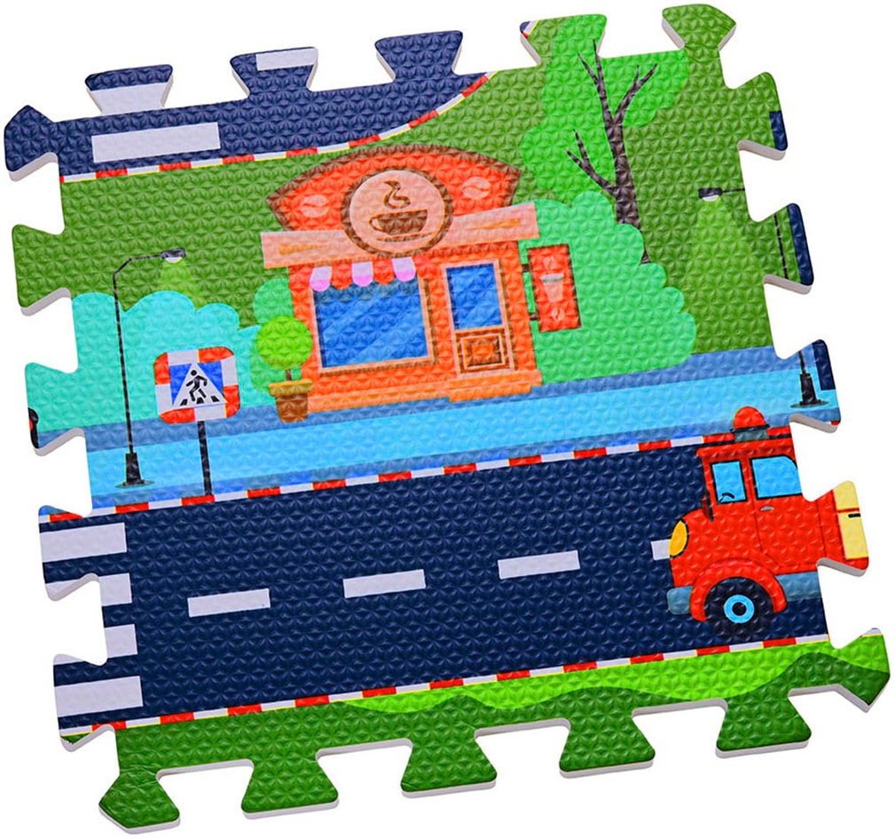 Knorrtoys® Puzzle »Strasse«, Puzzlematte, Bodenpuzzle
