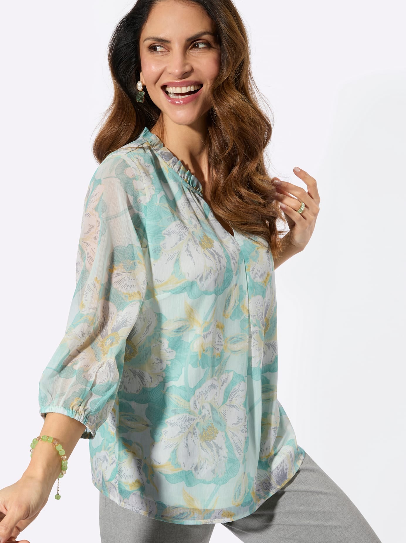   Druckbluse