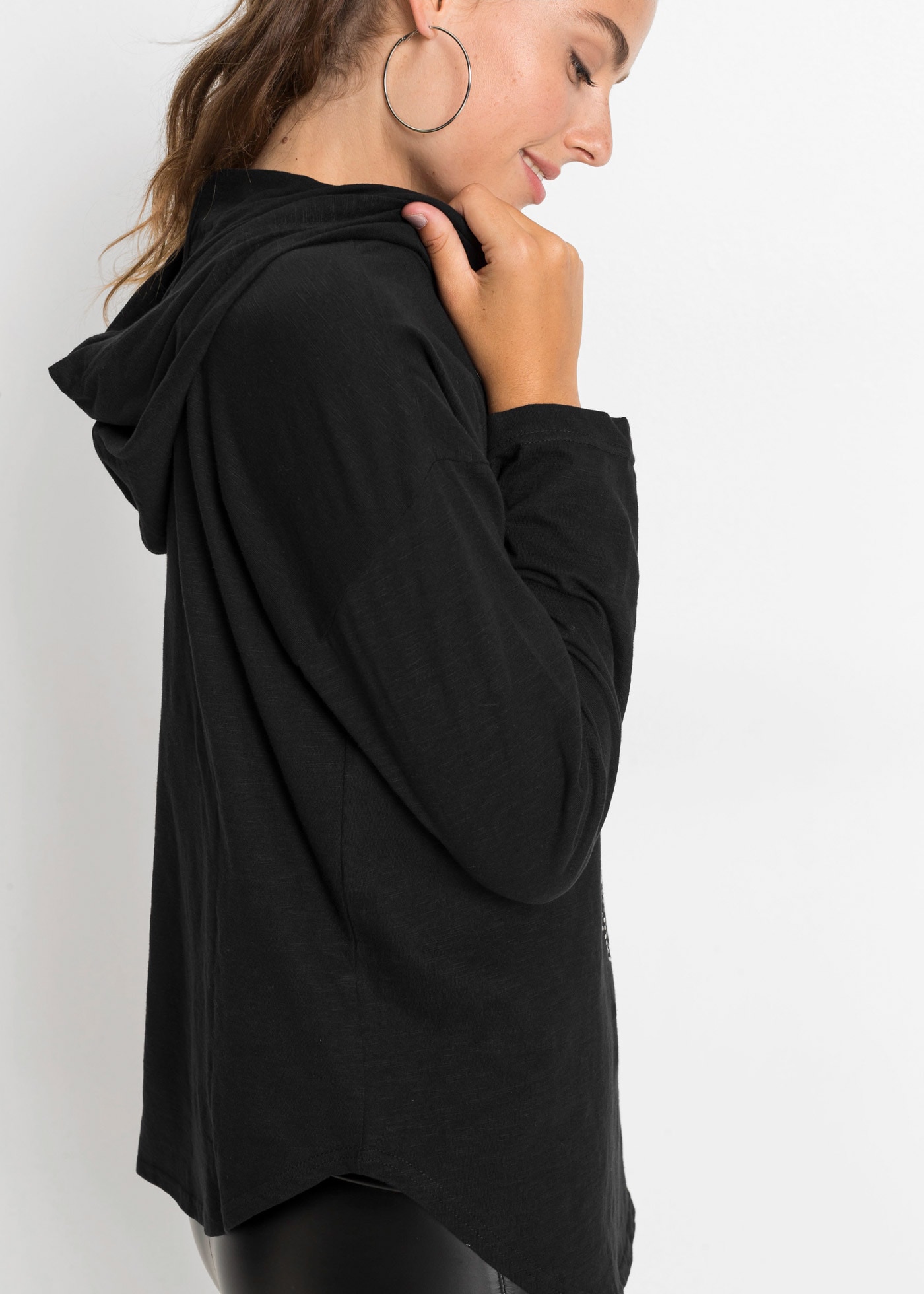 bonprix Longshirt »Oversize-Longshirt mit Kapuze« Oversize-Longshirt mit Kapuze
