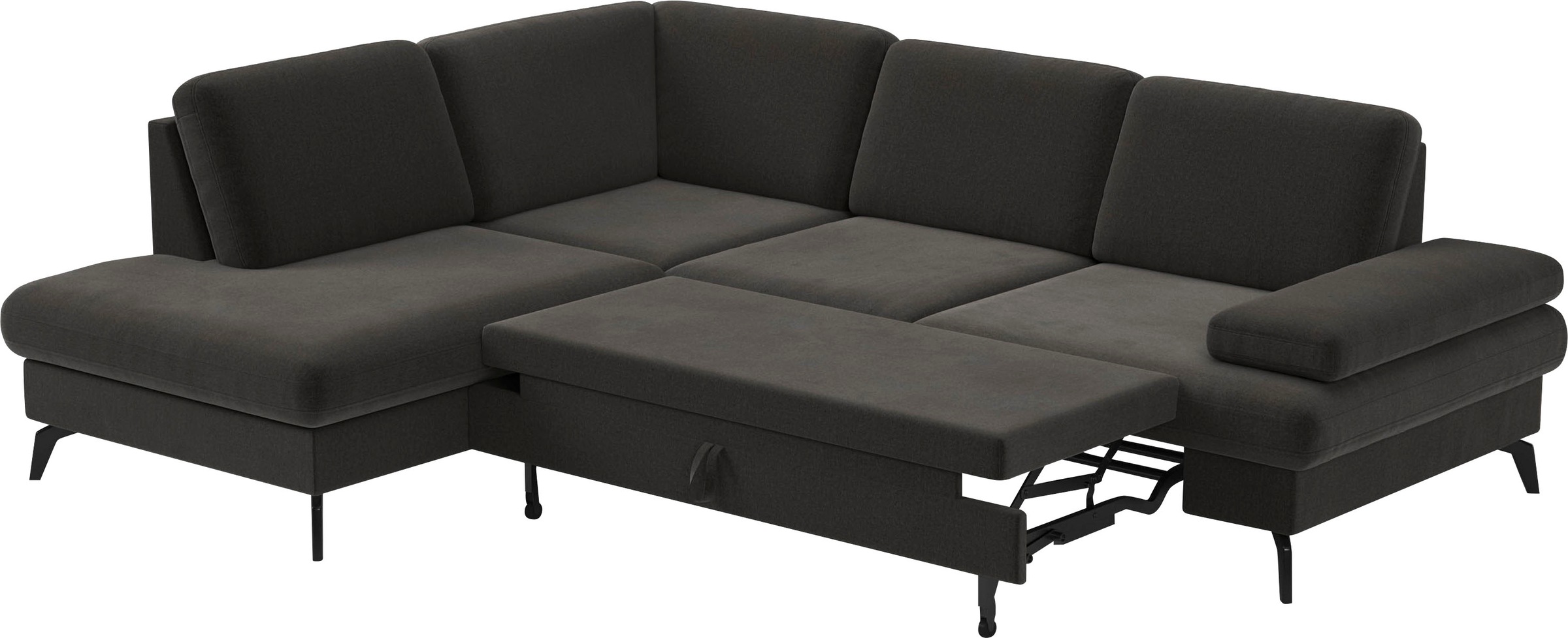 sit&more Ecksofa »Morris L-Form, inkl. Sitztiefenverstellung«, wahlweise mit Armteilverstellung, Bettfunktion & Bettkasten