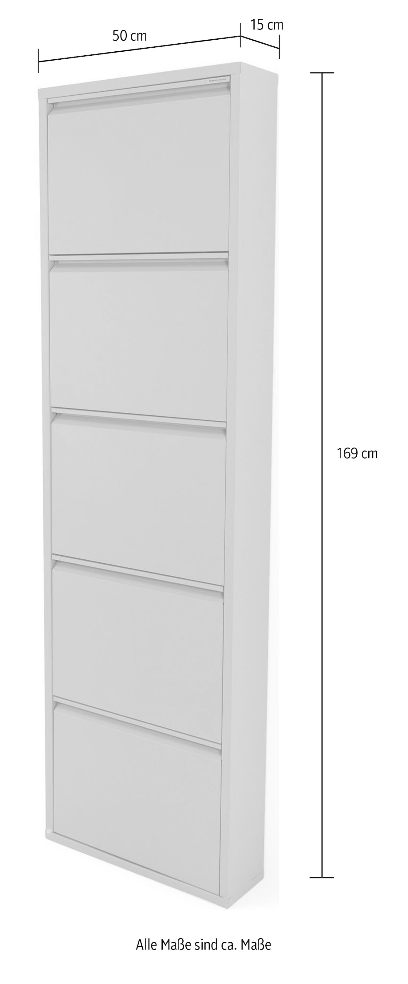 Spinder Design Armoire à chaussures métal, largeur 50 cm