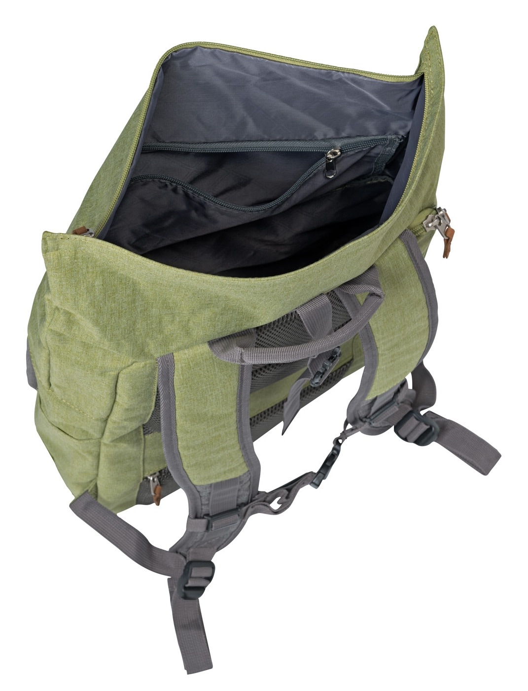 travelite Daypack »BASICS Rollup Rucksack«, Freizeitrucksack Wanderrucksack Reiserucksack Trolley-Aufsteck-System