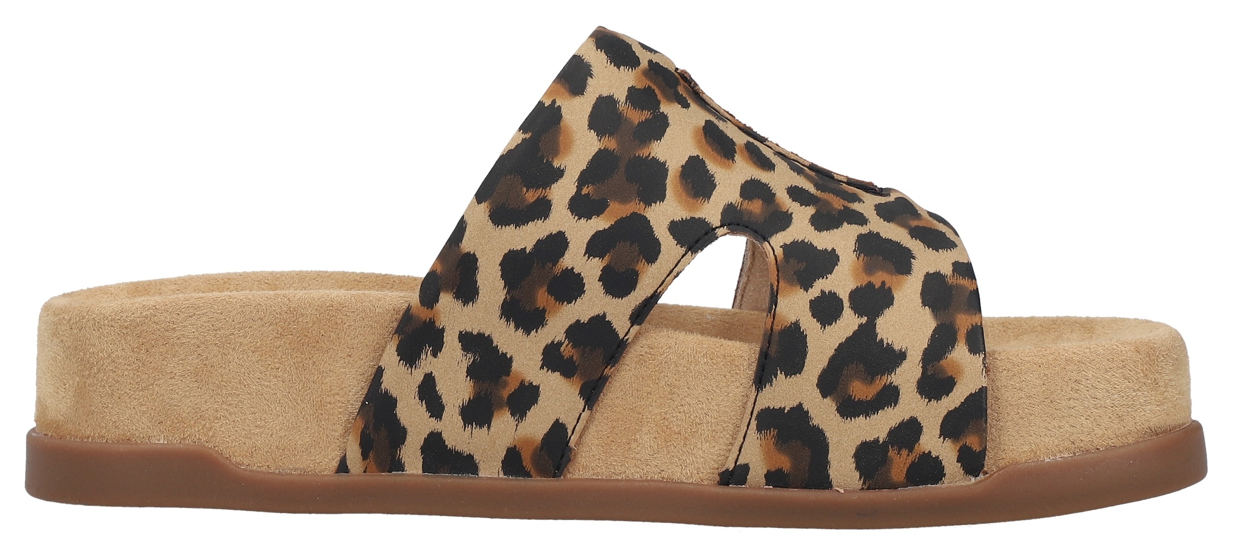 Rieker Pantolette  chaussure d’été, chaussure de plage, chaussure de vacances en look léopard