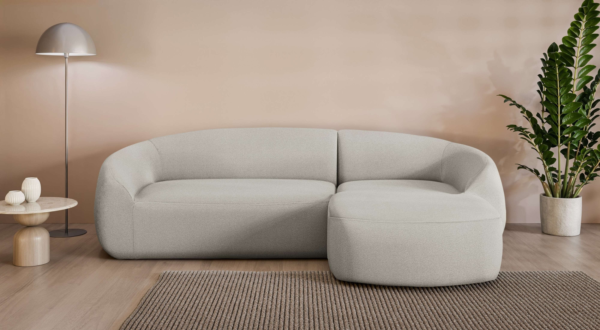 Image of LeGer Home by Lena Gercke Ecksofa "YANI, L-Form, Designersofa, organische Form, Masse B/T/H: 255/170/81 cm" L-Form, Designersofa, organische Form, Masse B/T/H: 255/170/81 cm