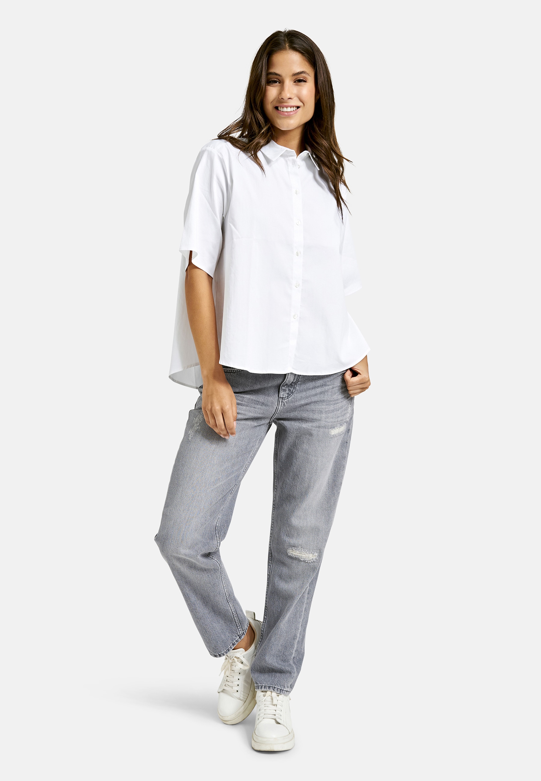 Smith & Soul Hemdbluse locker geschnitten, unifarben