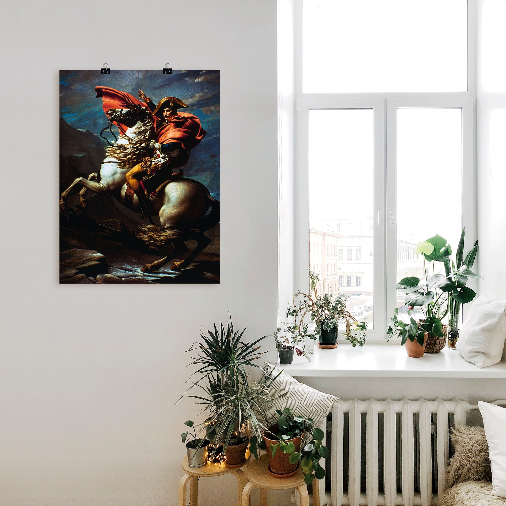 Artland Wandbild »Napoleon überquert die Alpen, 1800 II«, Menschen, (1 St.), als Alubild, Leinwandbild, Wandaufkleber oder Poster in versch. Grössen