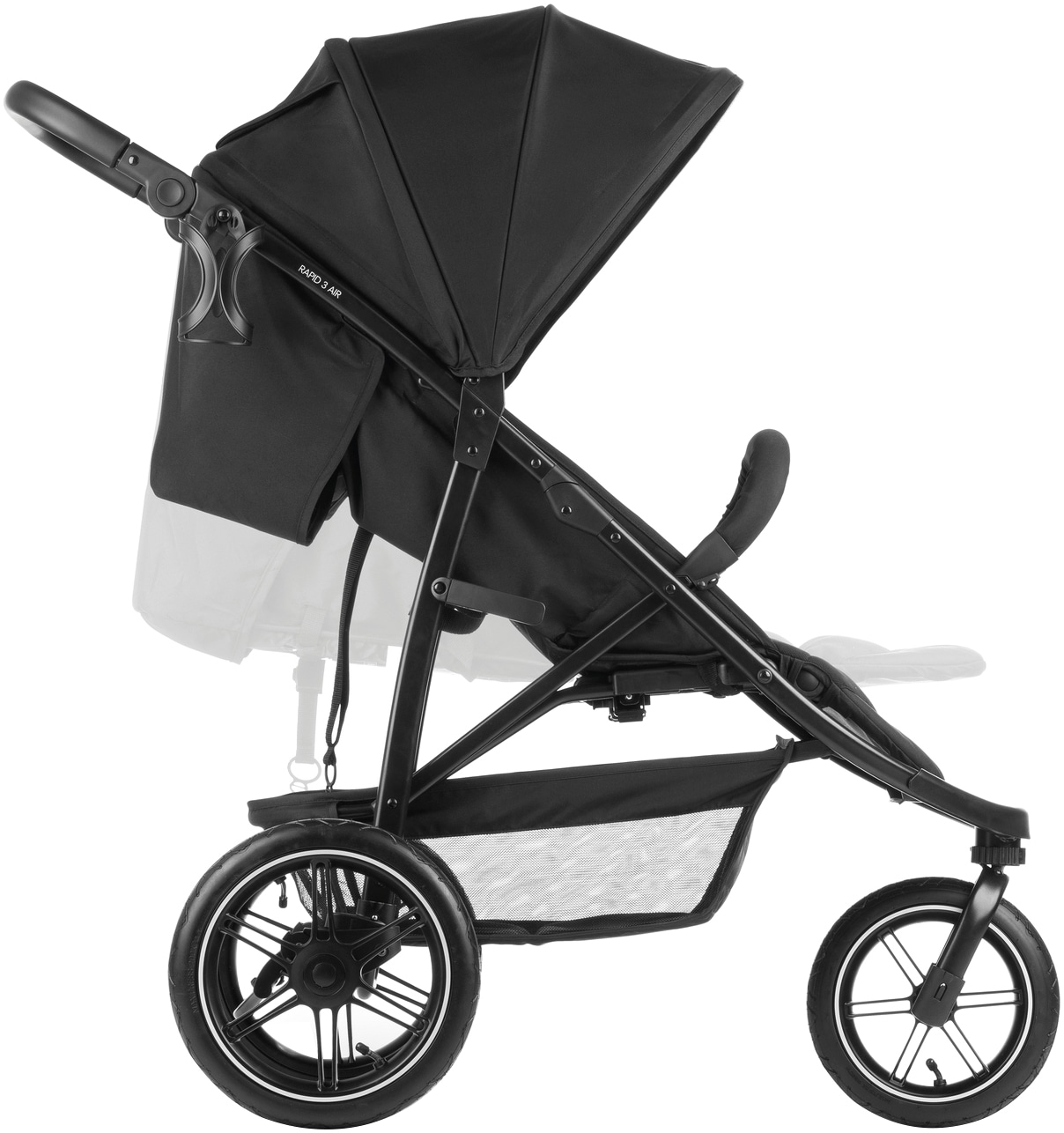 Hauck Poussette pour enfants »Dreiradbuggy, Rapid 3 Air, black« 22 kilos mit schwenk/feststellbarem Vorderrad; Lufträder; bis 22 kg belastbar